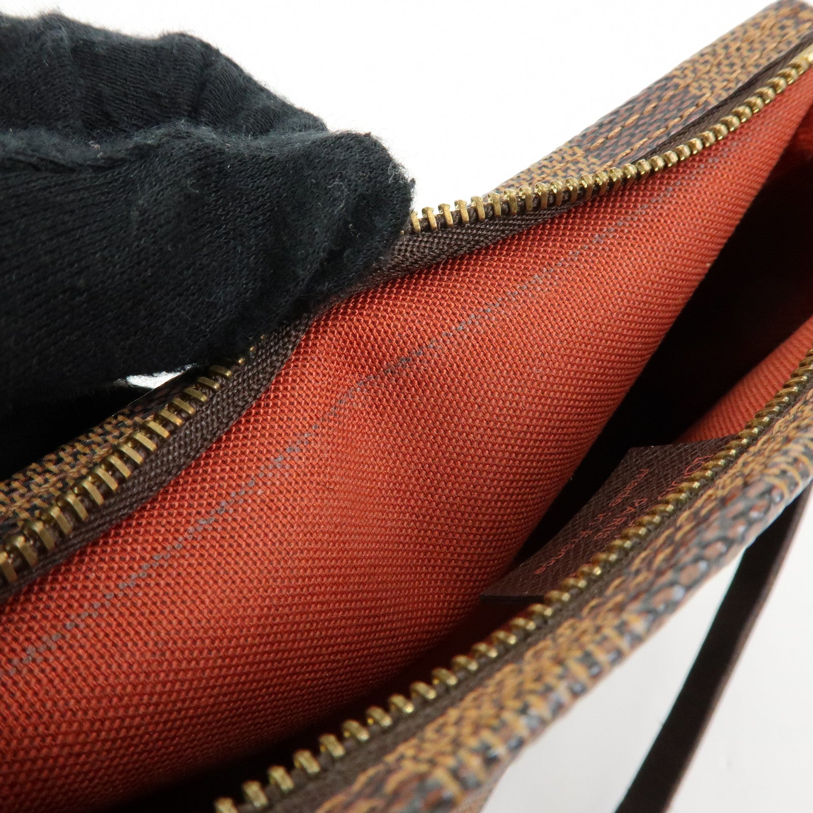 Louis Vuitton Damier Trousse Makeup Accessory Pouch Brown N51982