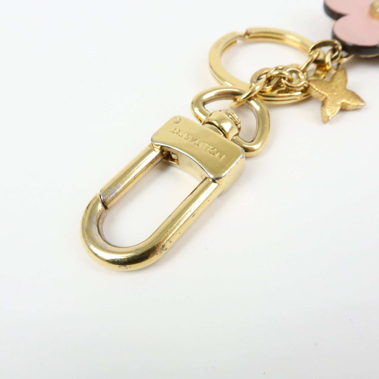 Louis Vuitton Porte Cles Blooming Flower BB Bag Charm Pink M63085