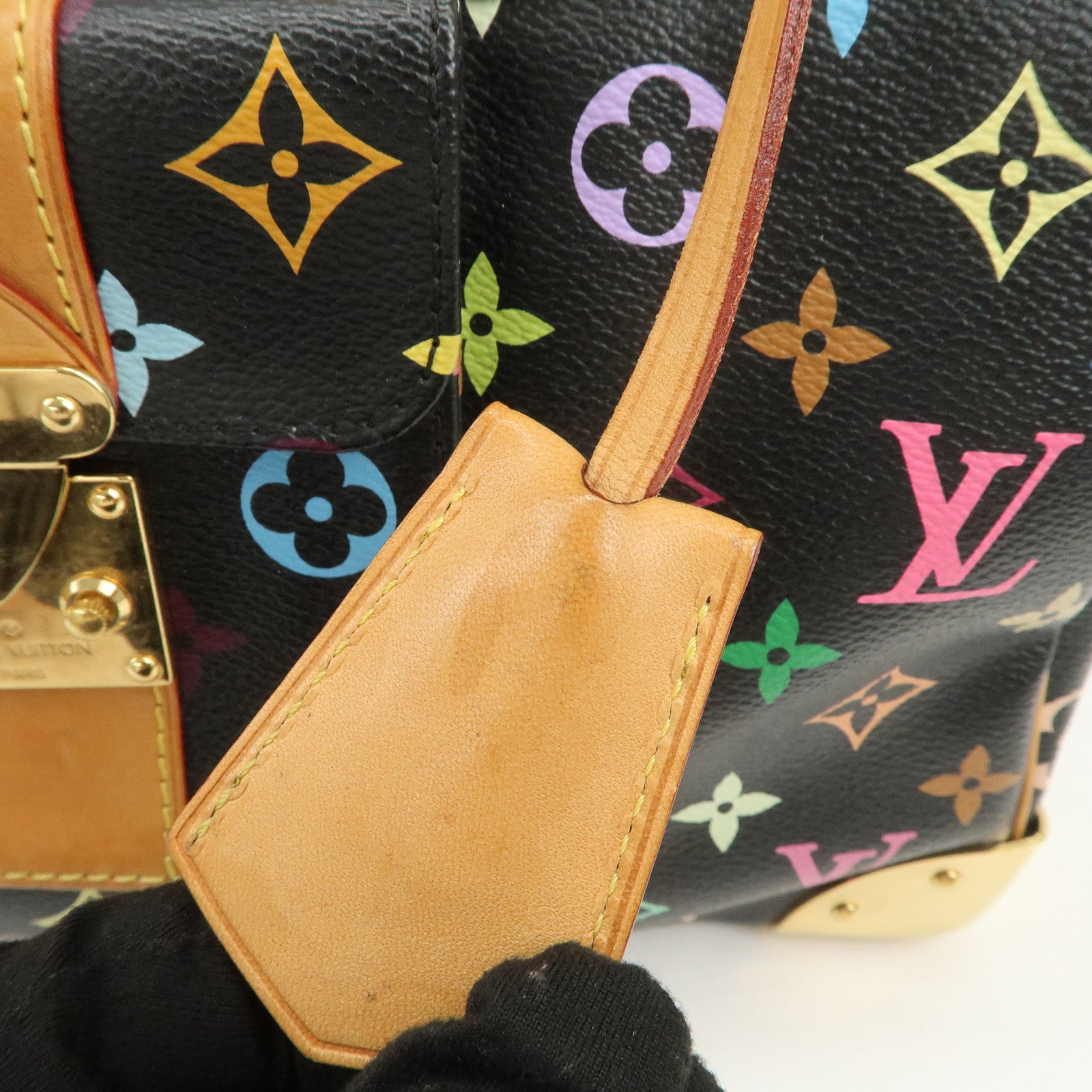 Louis Vuitton Monogram Multicolor Speedy 30 Boston Bag Noir M92642