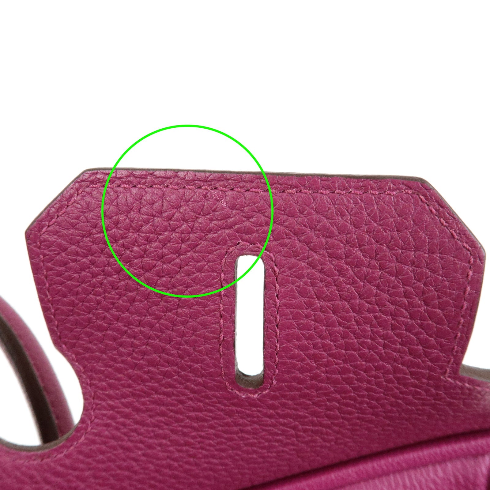 HERMES Birkin 35 Togo Leather Hand Bag □O Stamped Tosca