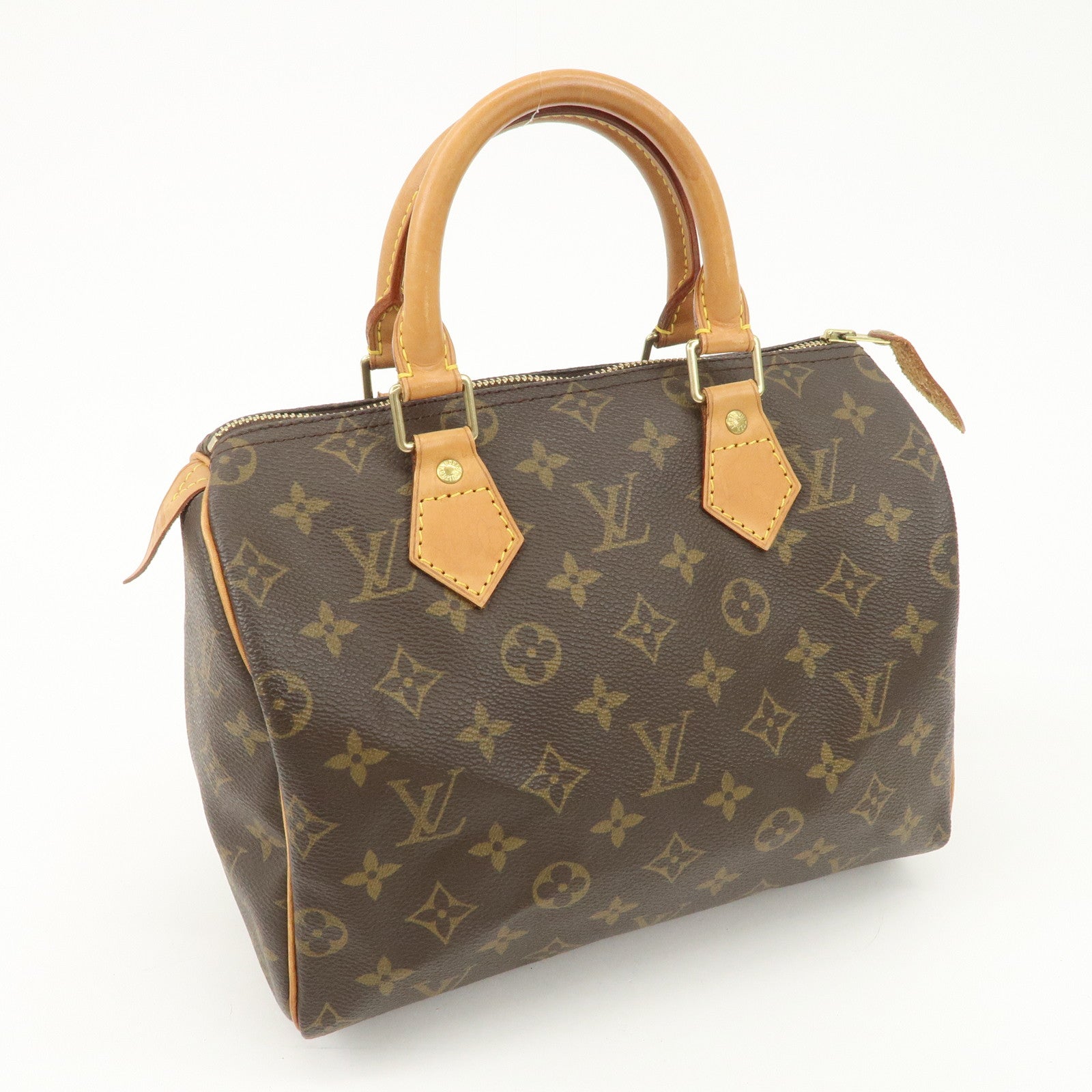 Louis Vuitton Monogram Speedy 25 Boston Bag Hand Bag Brown M41528