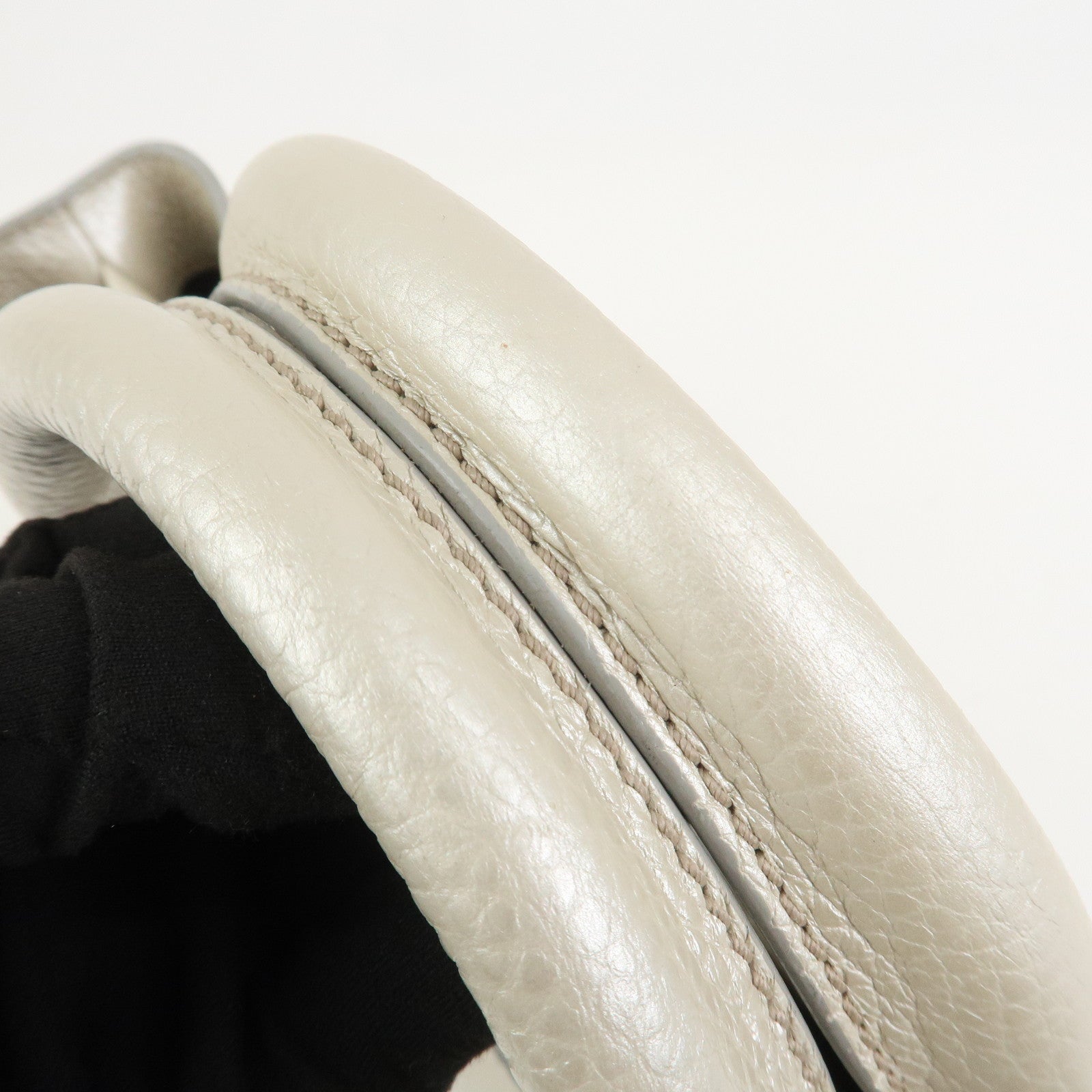 CELINE Macadam Engraved Leather Boogie Bag Hand Bag Gold