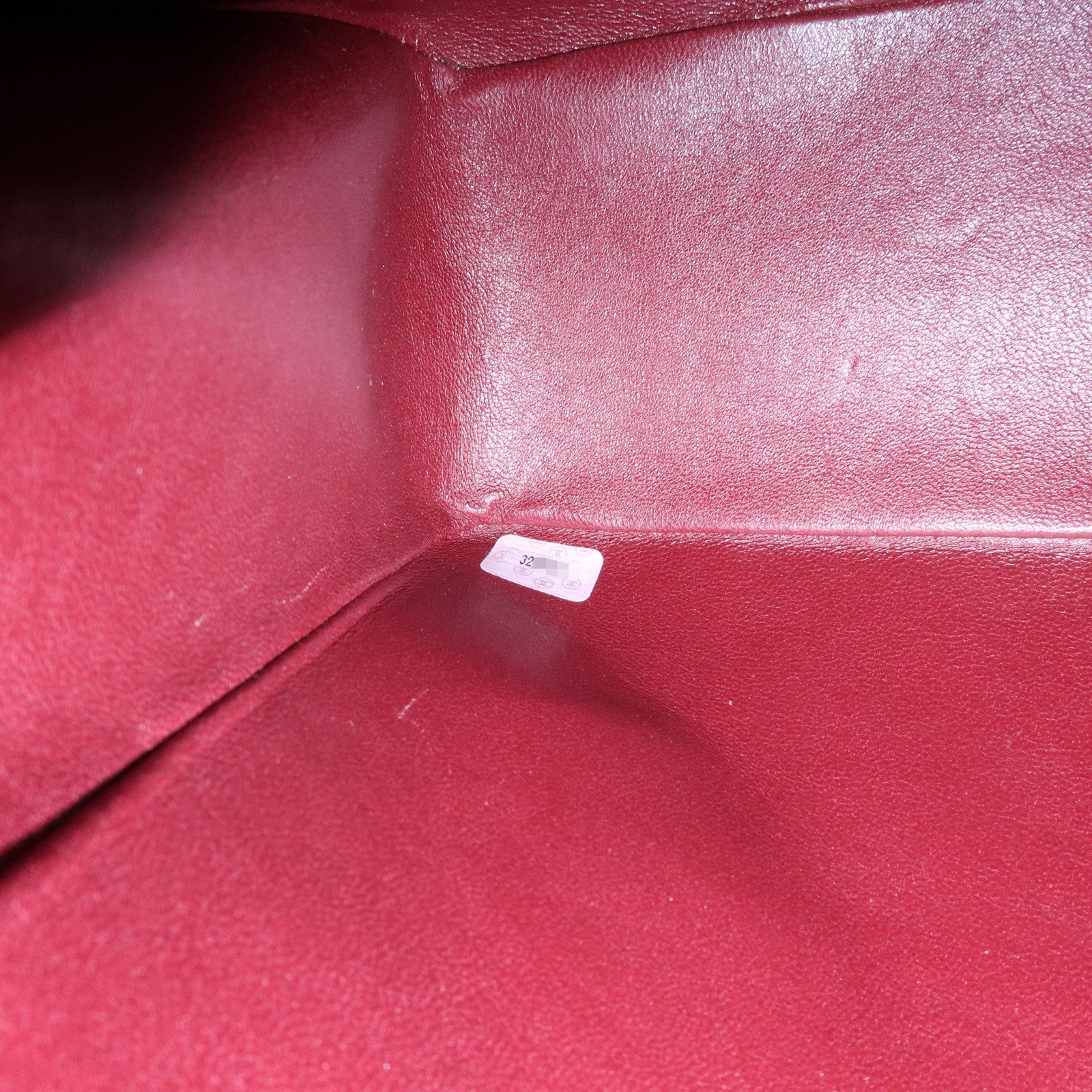 CHANEL Matelasse Lamb Skin Jumbo 34 Shoulder Bag Black A01436