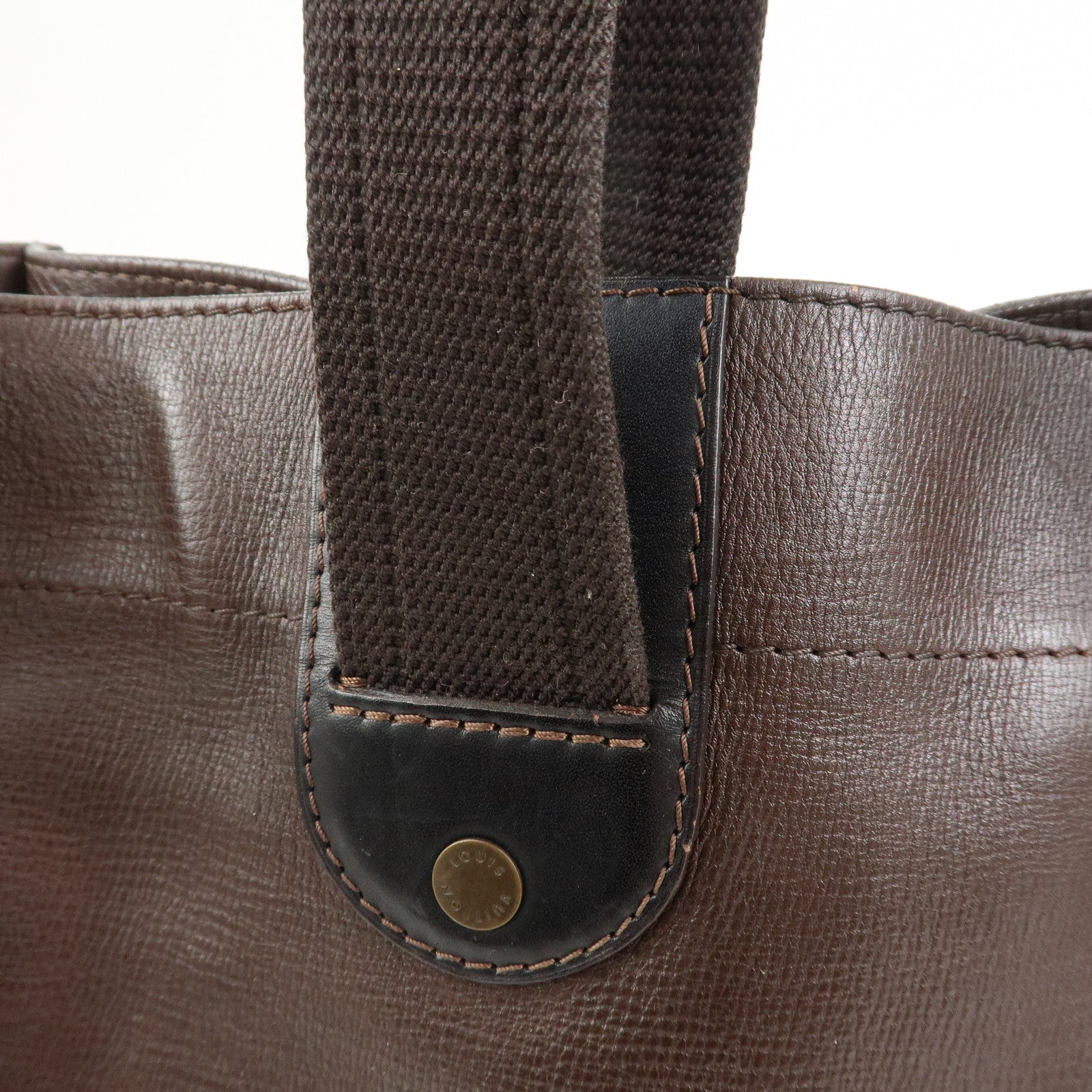 Louis Vuitton Mohican Calf Leather Tote Bag Brown Cafe M92531