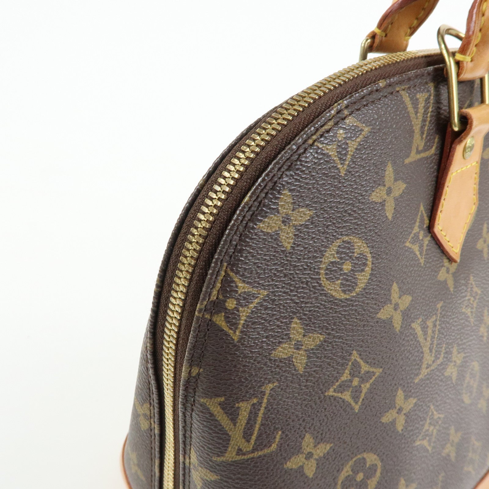 Louis Vuitton Monogram Alma Hand Bag Brown M51130
