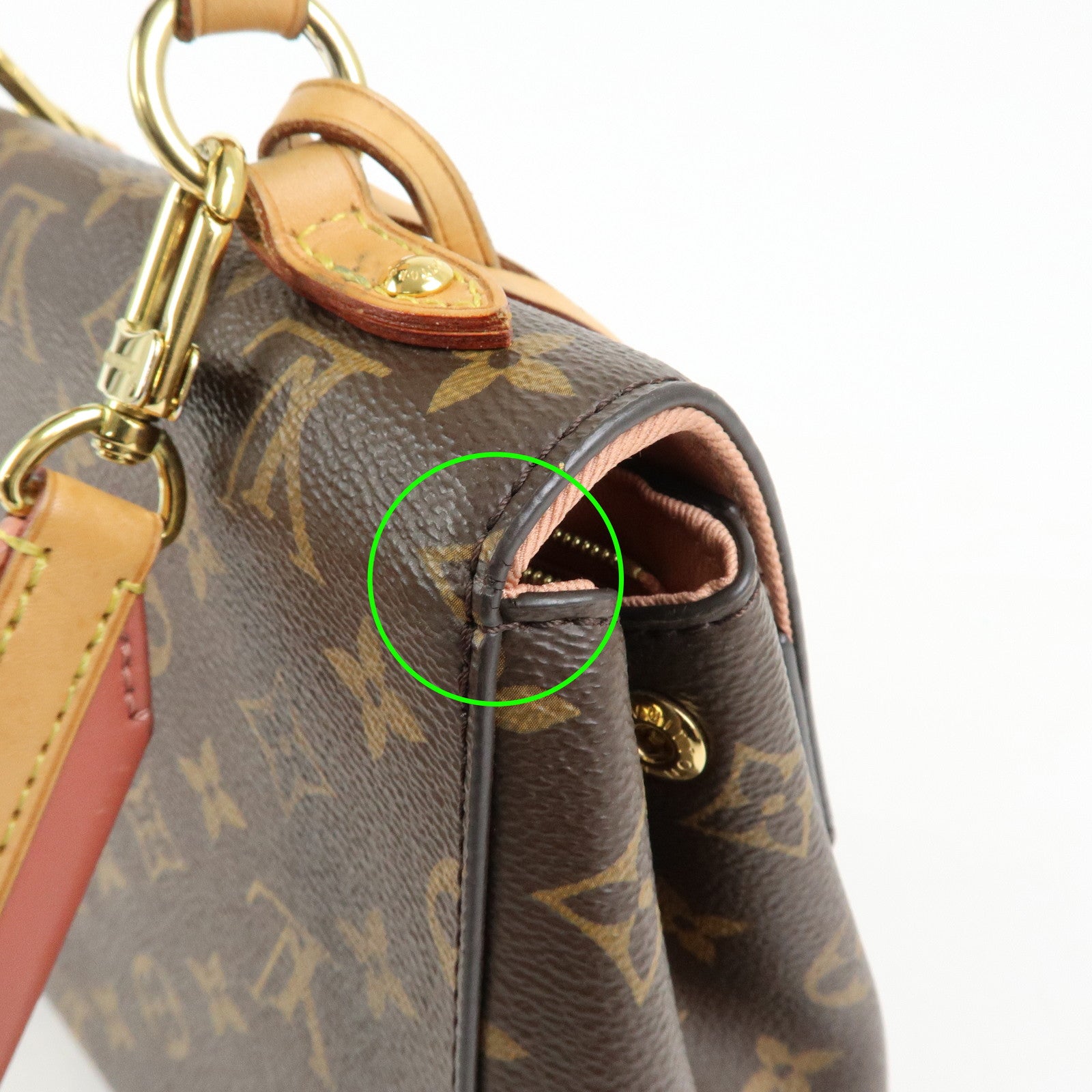 Louis Vuitton Monogram Cluny BB 2Way Shoulder Bag Vieux Rose M44267