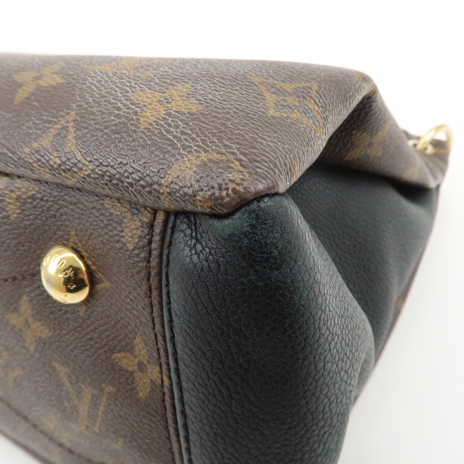 Louis Vuitton Monogram Pallas 2Way Bag Hand Bag Noir M42756
