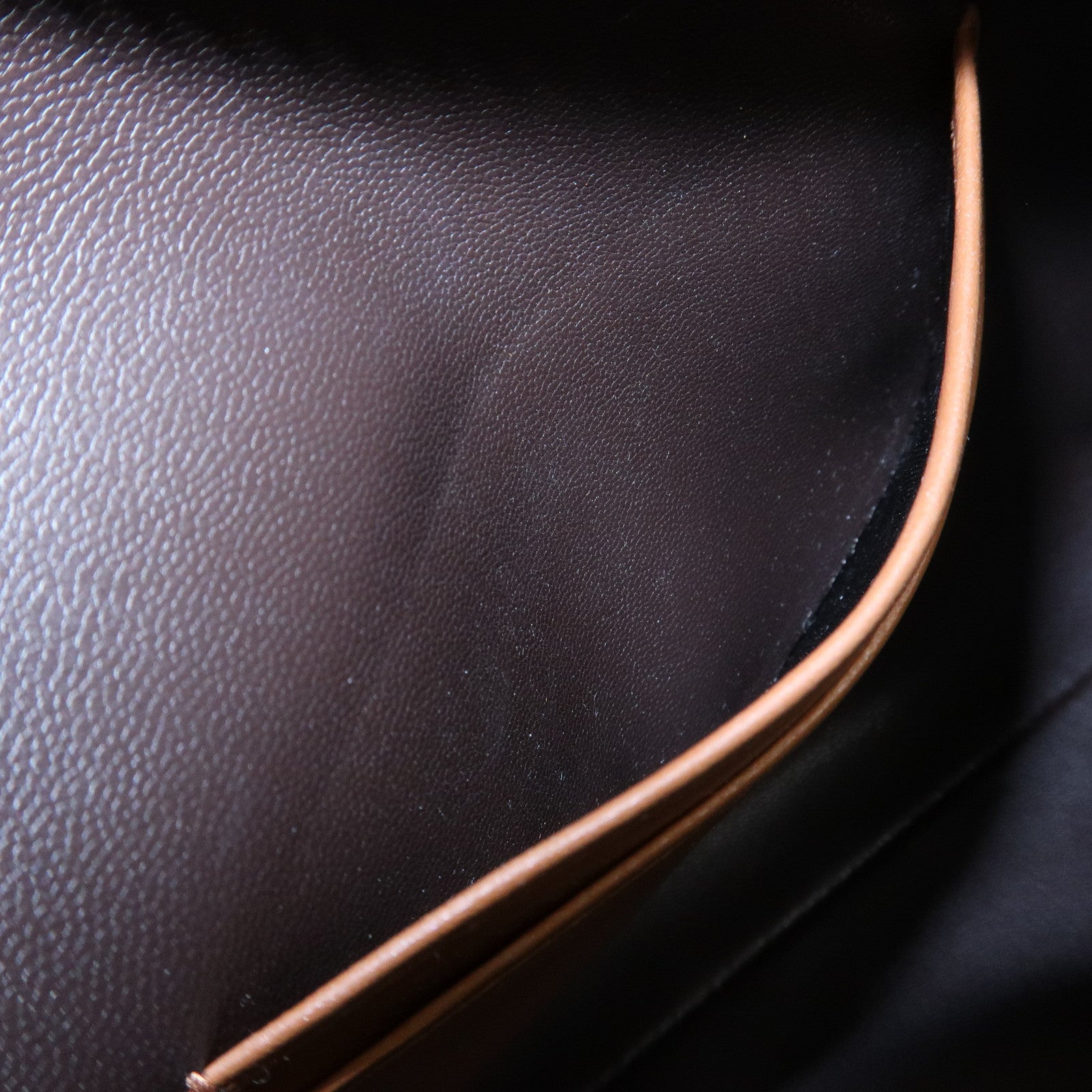JIMMY CHOO Suede Leather Chain Shoulder Bag Hand Bag Brown