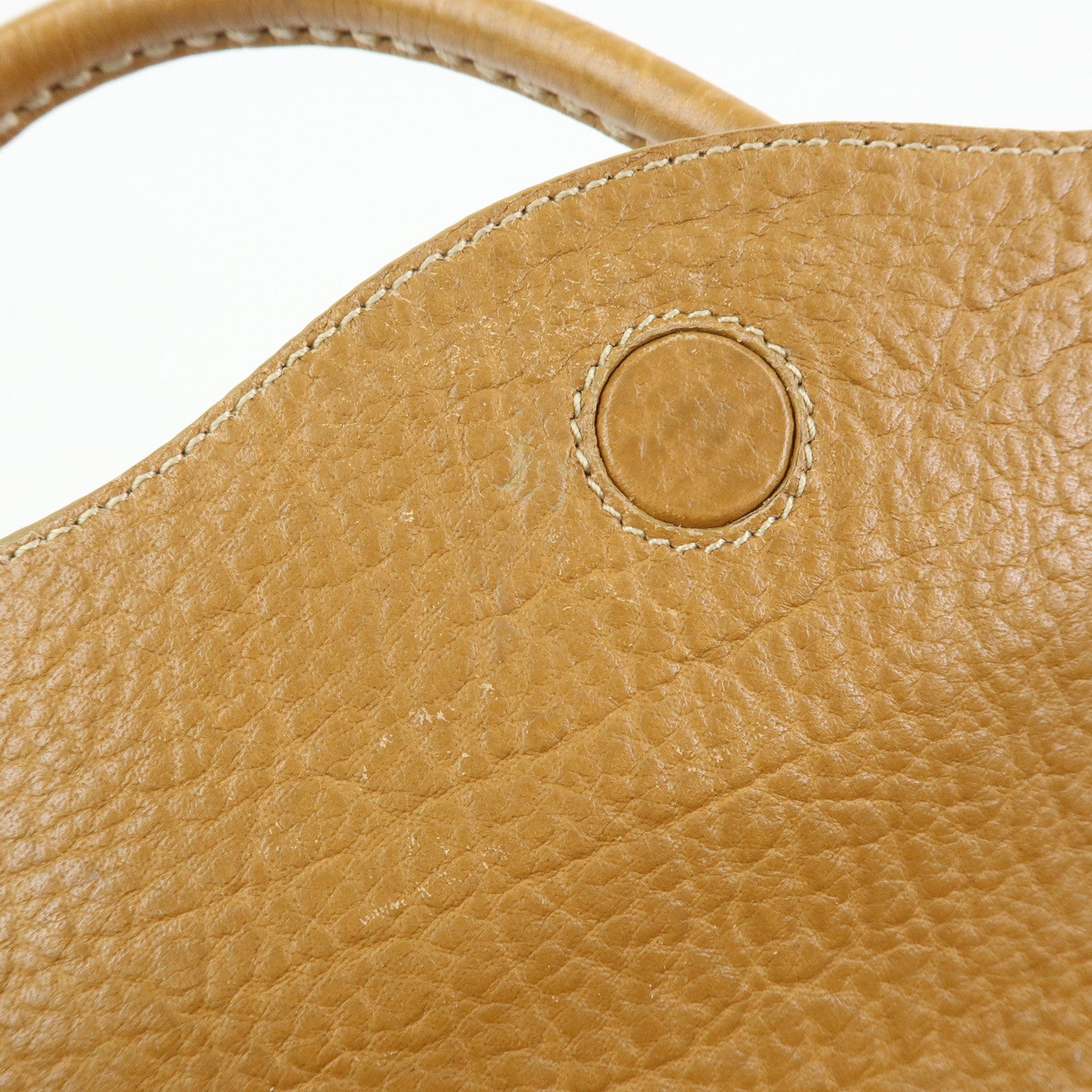 TOD'S Leather Hand Bag Shoulder Bag Brown