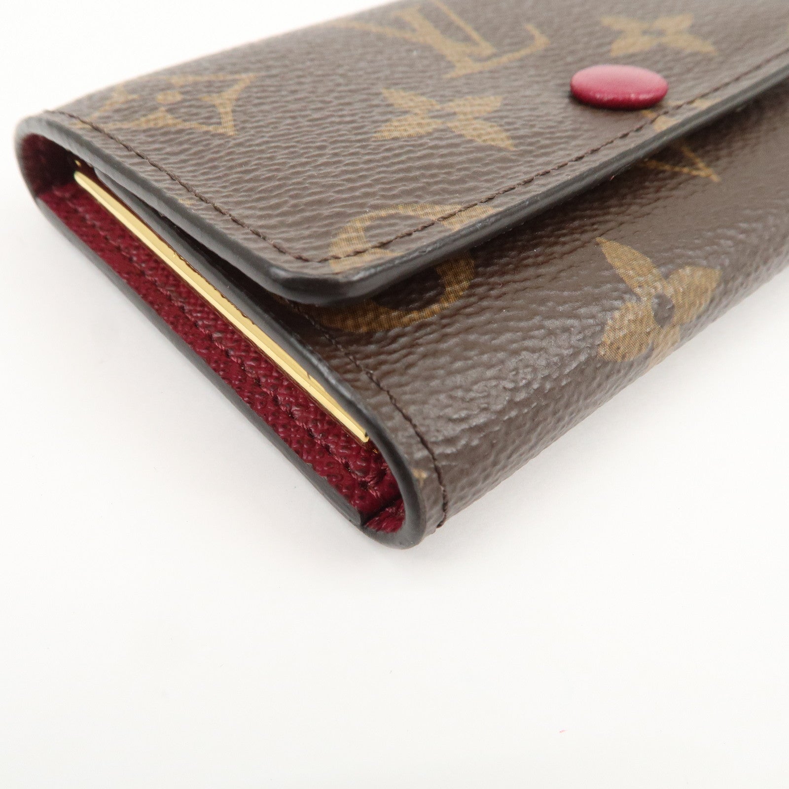 Louis Vuitton Monogram Multicles 6 Key Case Brown Fuchsia M60701