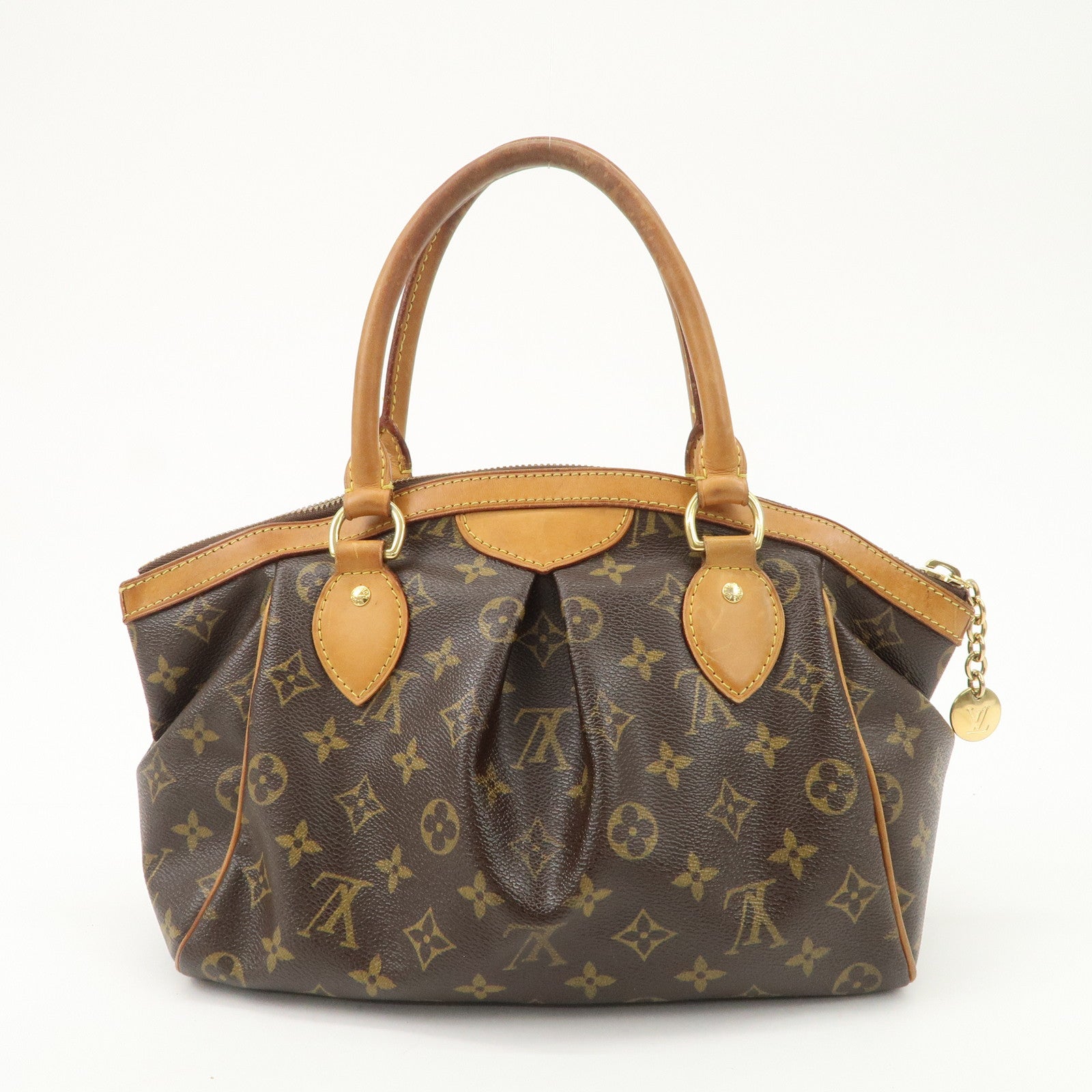 Louis Vuitton Monogram Tivoli PM Hand Bag Brown M40143 Used