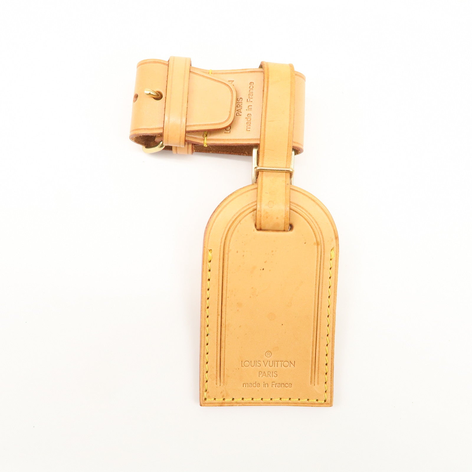 Louis Vuitton Set of 15 Nume Leather Name Tag & Poignet Natural Used