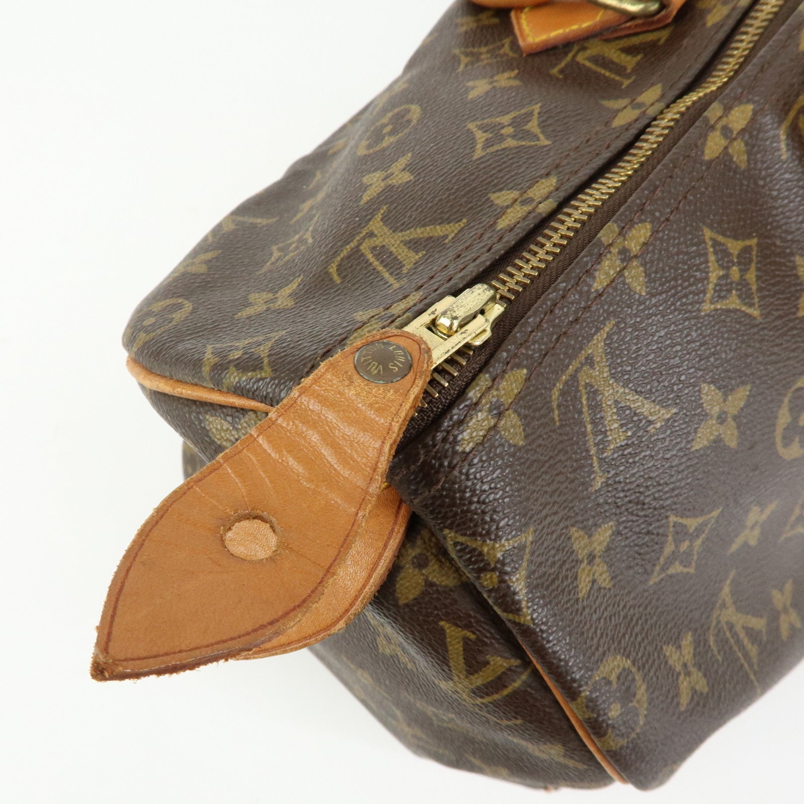 Louis Vuitton Monogram Speedy 40 Hand Bag Boston Bag Brown M41522