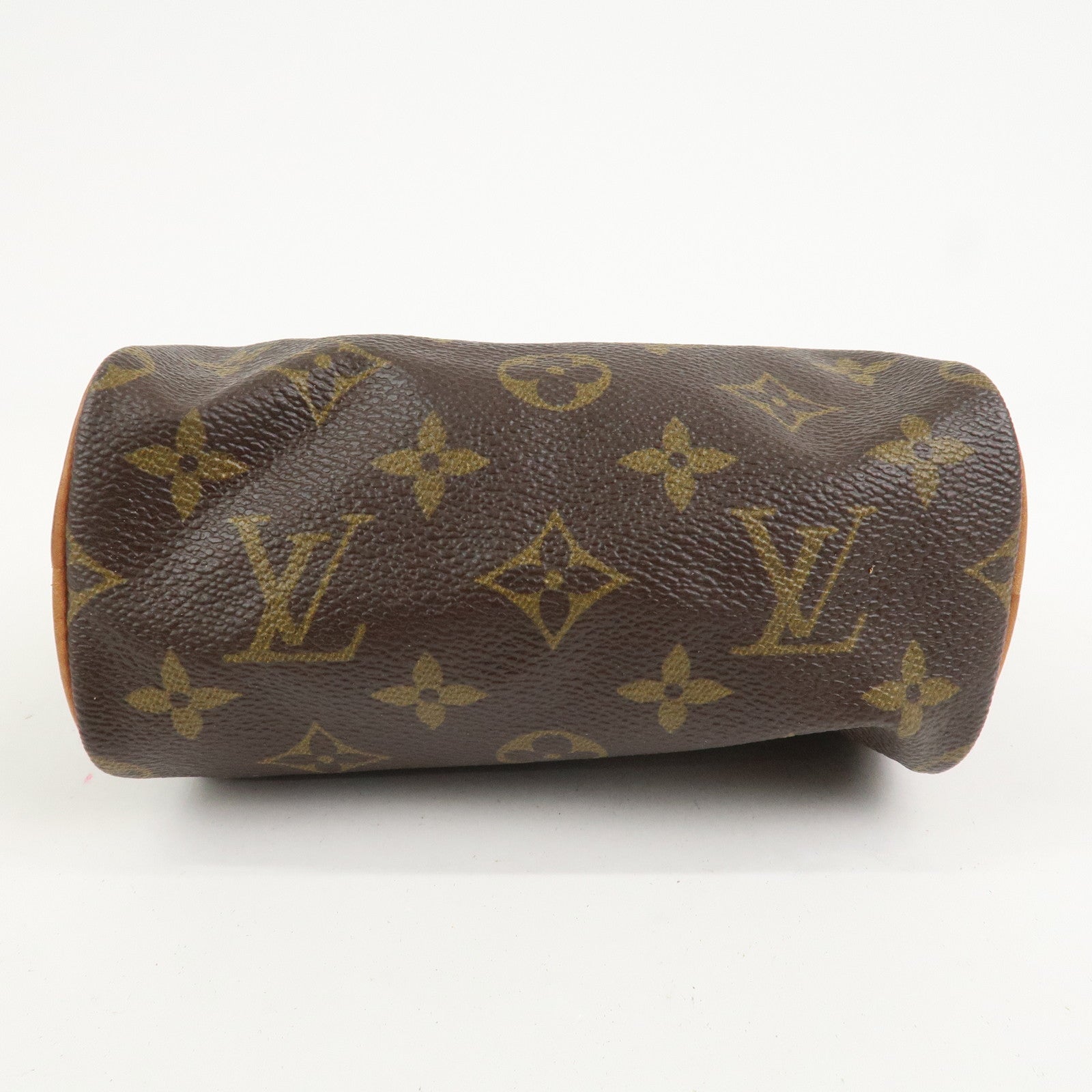 Louis Vuitton Monogram Mini Speedy Hand Bag Brown M41534