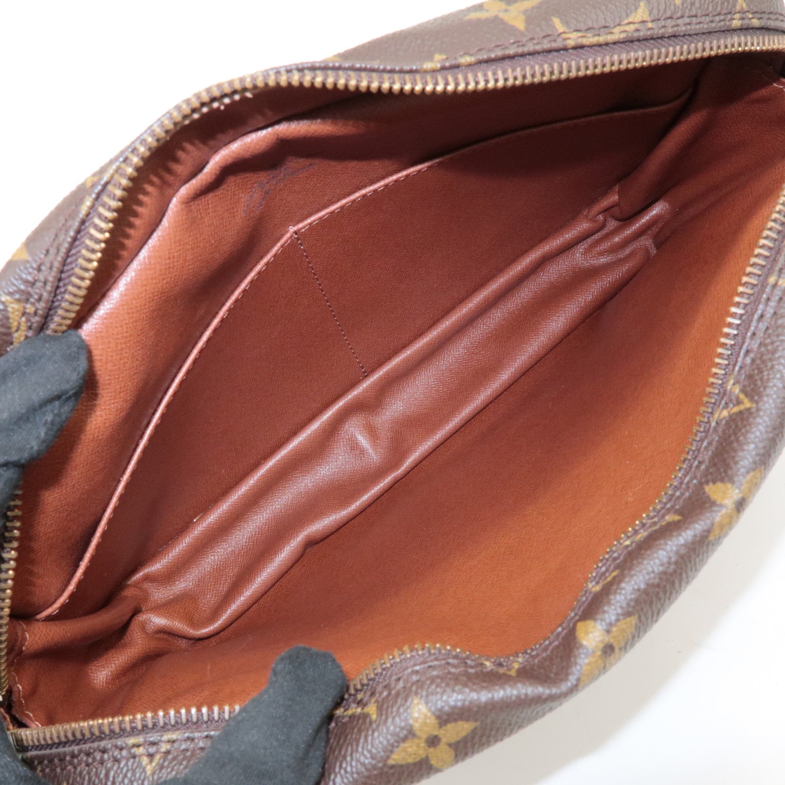 Louis Vuitton Monogram Compiegne 28 Pouch Clutch Bag Brown M51845 Used