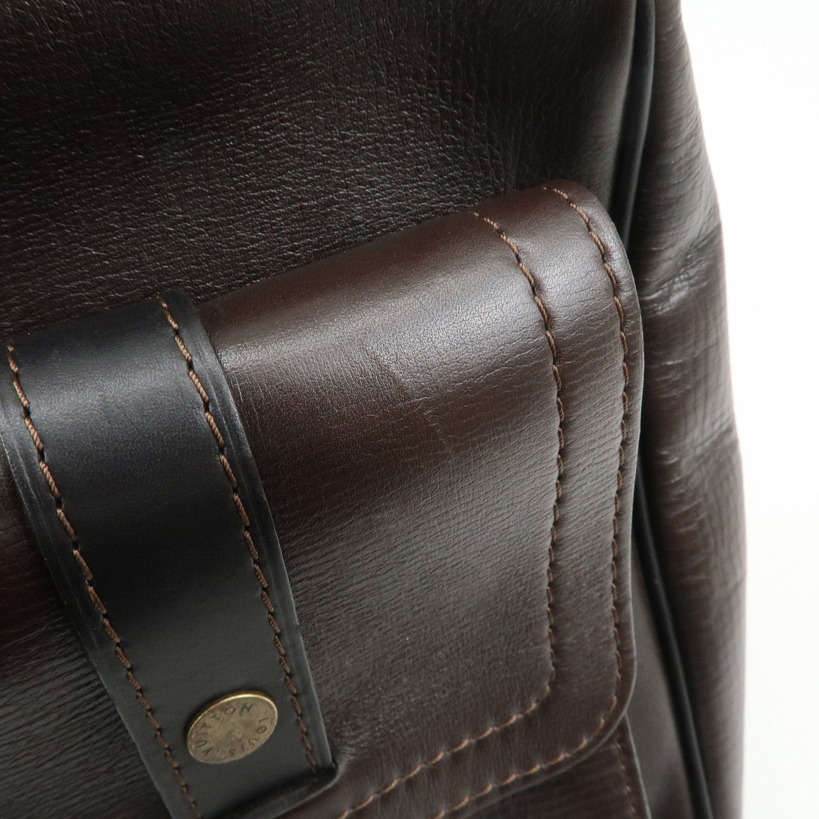 Louis Vuitton Utah Wichita Calf Leather Messenger Bag Cafe M92990
