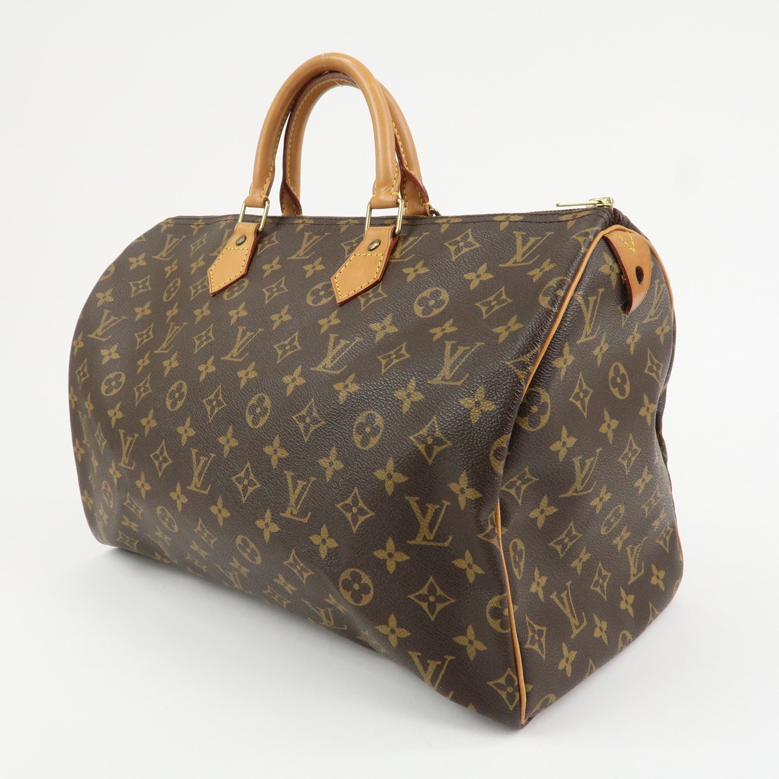 Louis Vuitton Monogram Speedy 40 Hand Bag Boston Bag Brown M41522