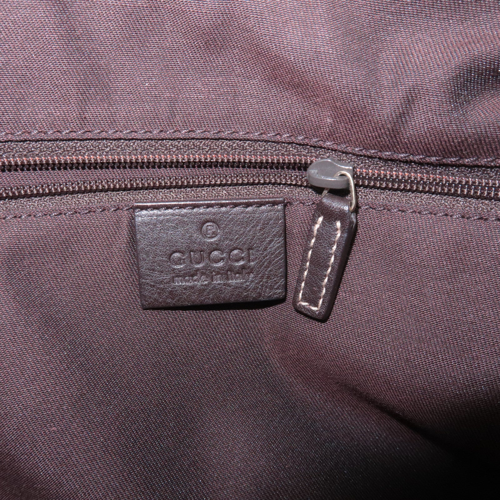 GUCCI Abbey GG Canvas Leather Shoulder Bag Hand Bag Beige Brown 189833 Used