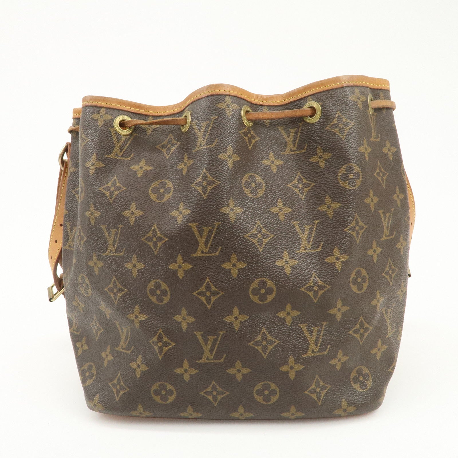 Louis Vuitton Monogram Petit Noe Shoulder Bag Brown M42226