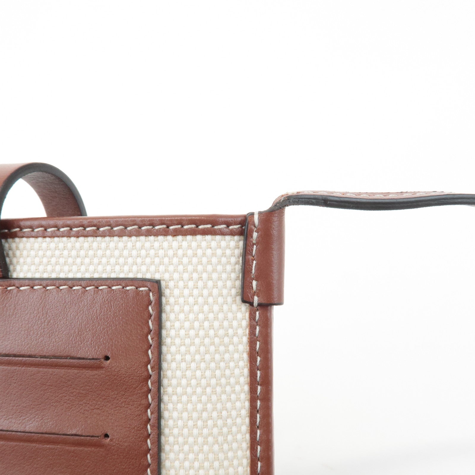 BURBERRY ANNE Phone CB Canvas Leather Smart Phone Shoulder Bag