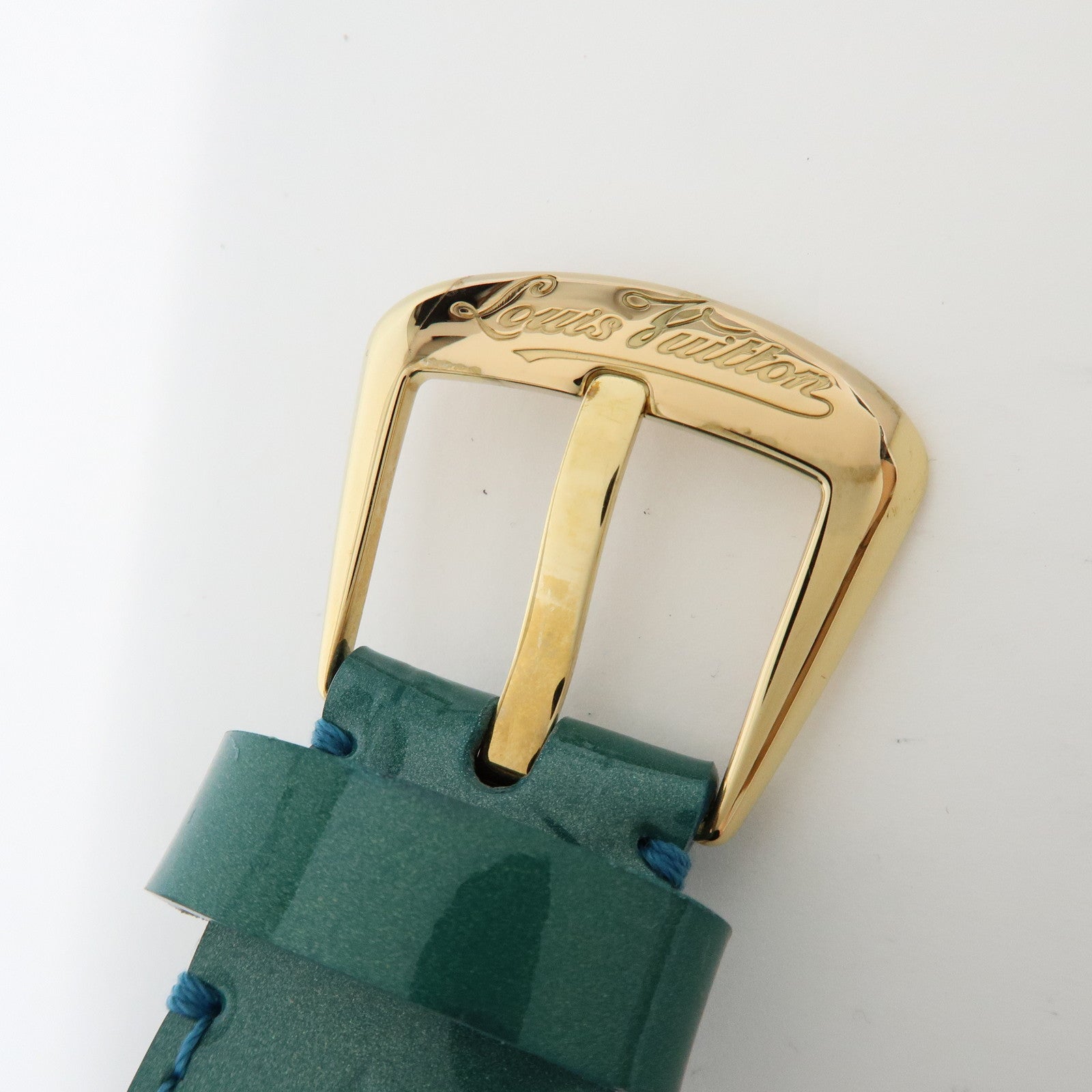 Louis Vuitton Monogram Vernis Leather Ceinture Belt Blue Galactic