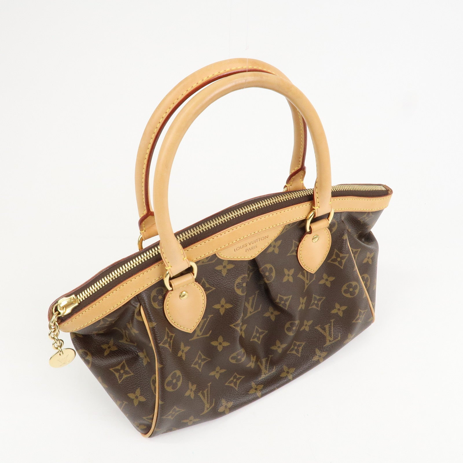 Louis Vuitton Monogram Tivoli PM Hand Bag Brown M40143