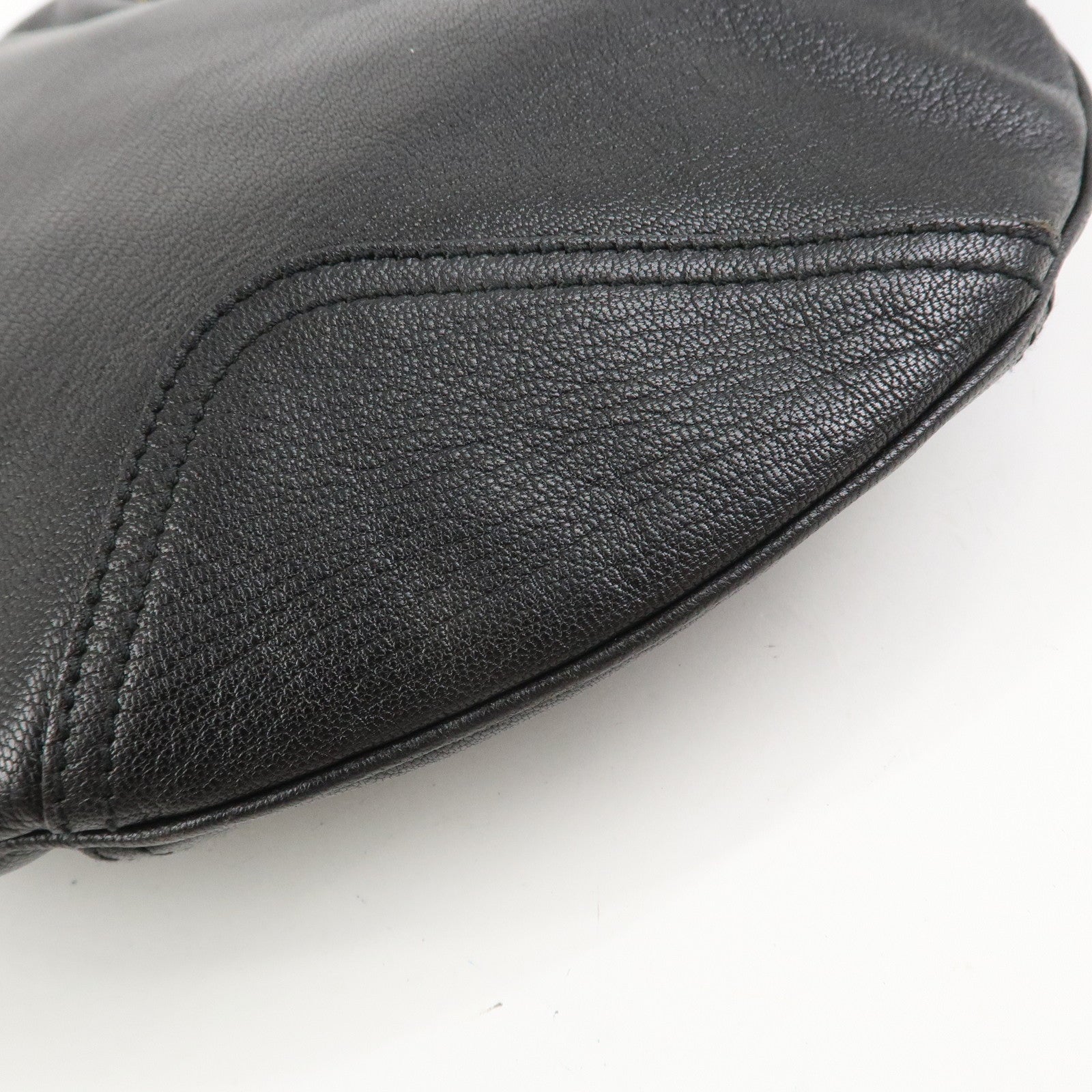 GUCCI Princy Sherry Leather Shoulder Bag Hand Bag Black 162882