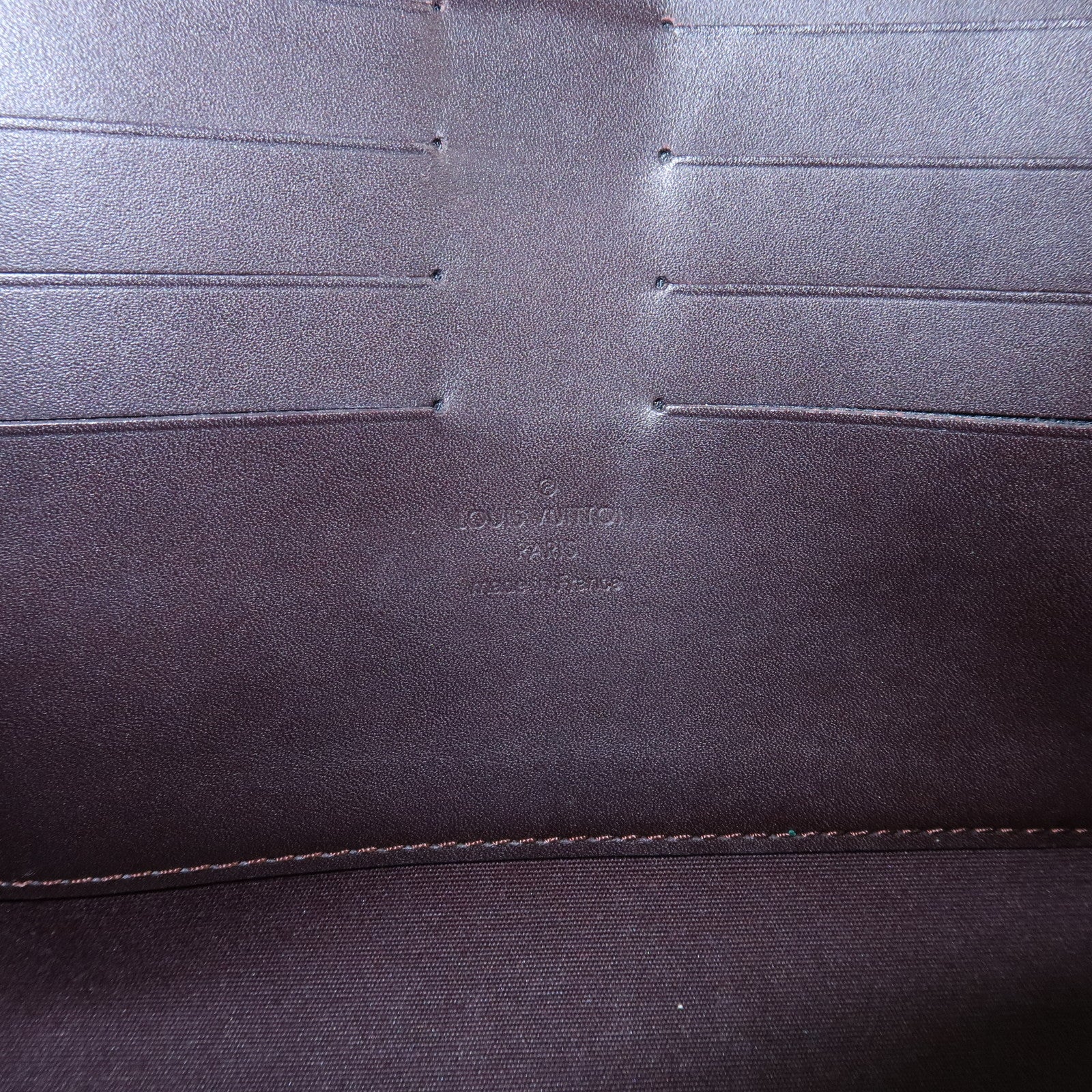 Louis Vuitton Monogram Vernis Robertson Clutch Bag Amarante M91548