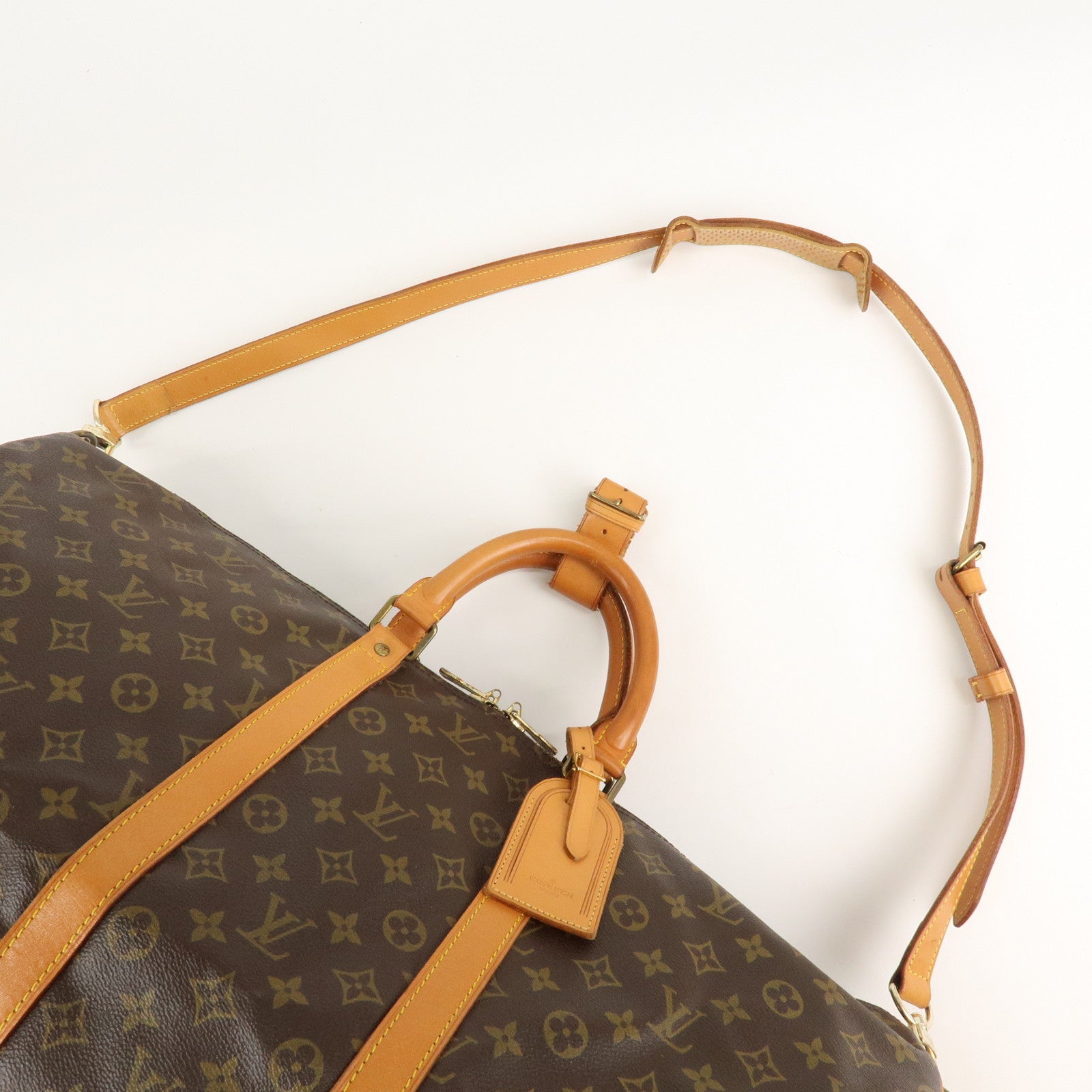 Louis Vuitton Monogram Keep All Bandouliere 55 Boston Bag M41414