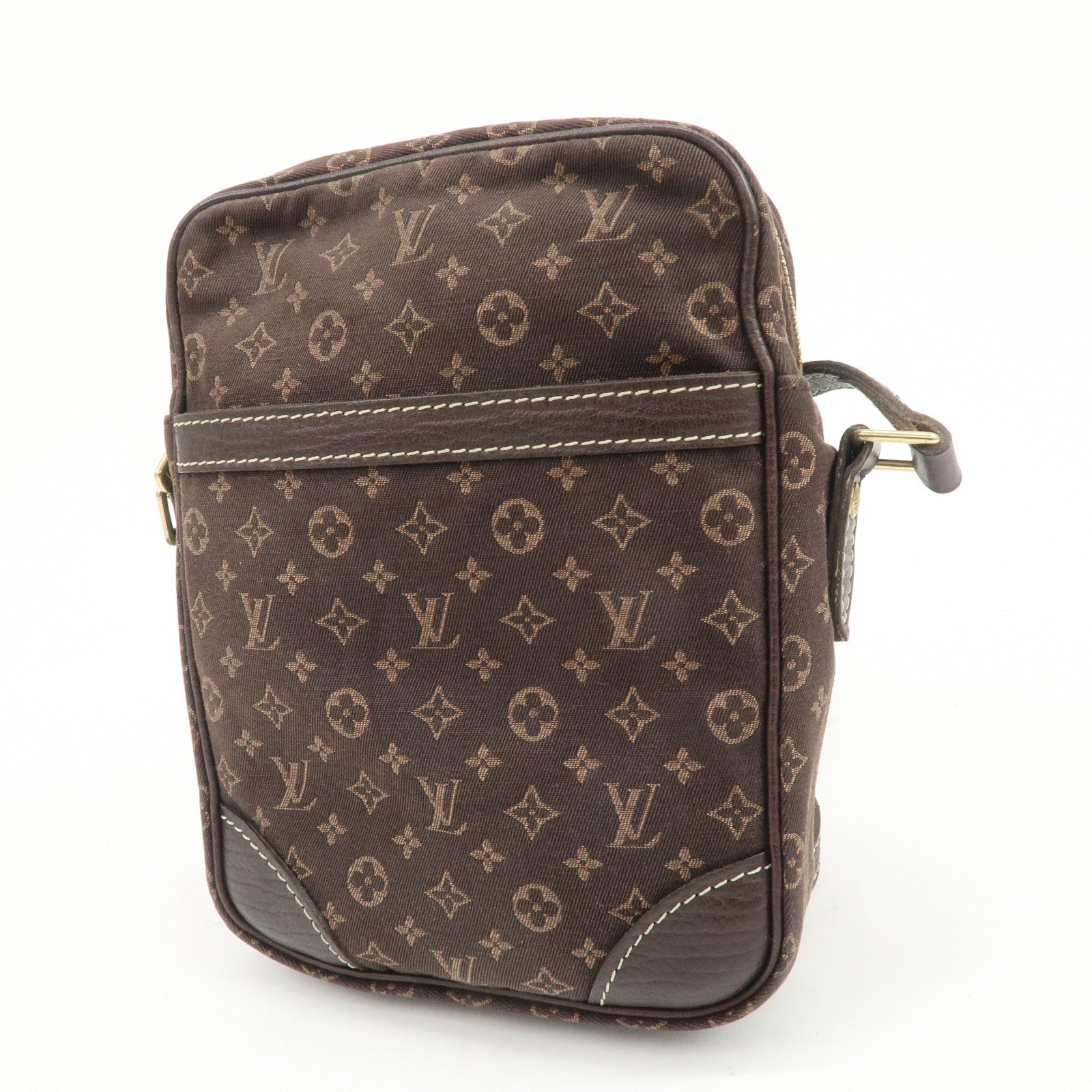 Louis Vuitton Monogram Mini Lin Danube Shoulder Bag Brown M95228