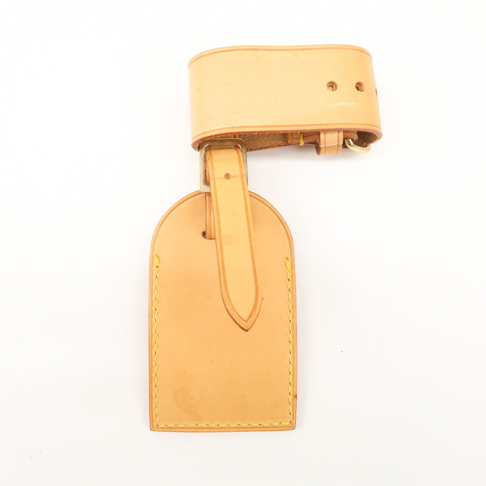 Louis Vuitton Set of 15 Nume Leather Name Tag & Poignet Natural Used