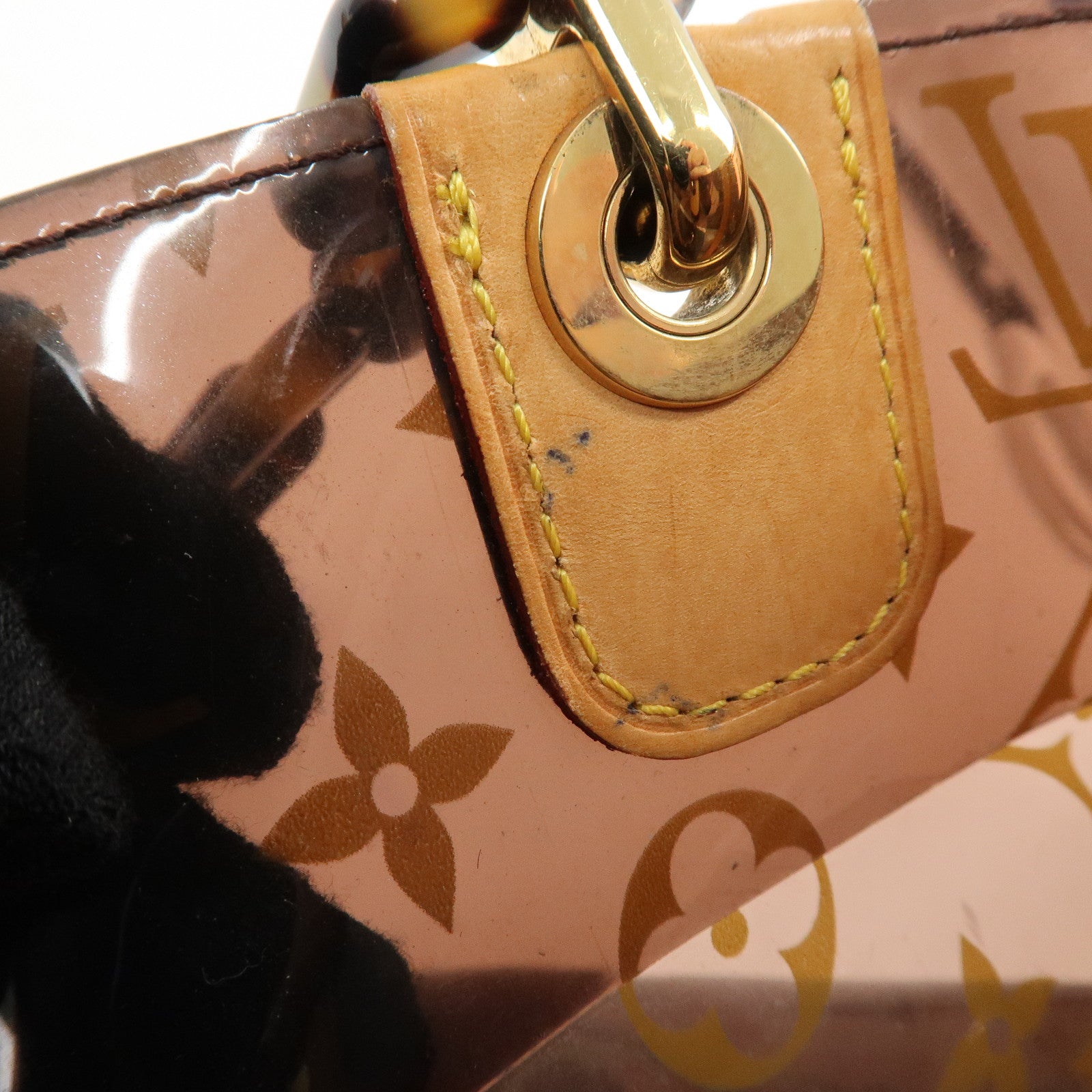 Louis Vuitton Monogram Vinyl Cabas Ambre PM Tote Bag Hand Bag M92502 Used