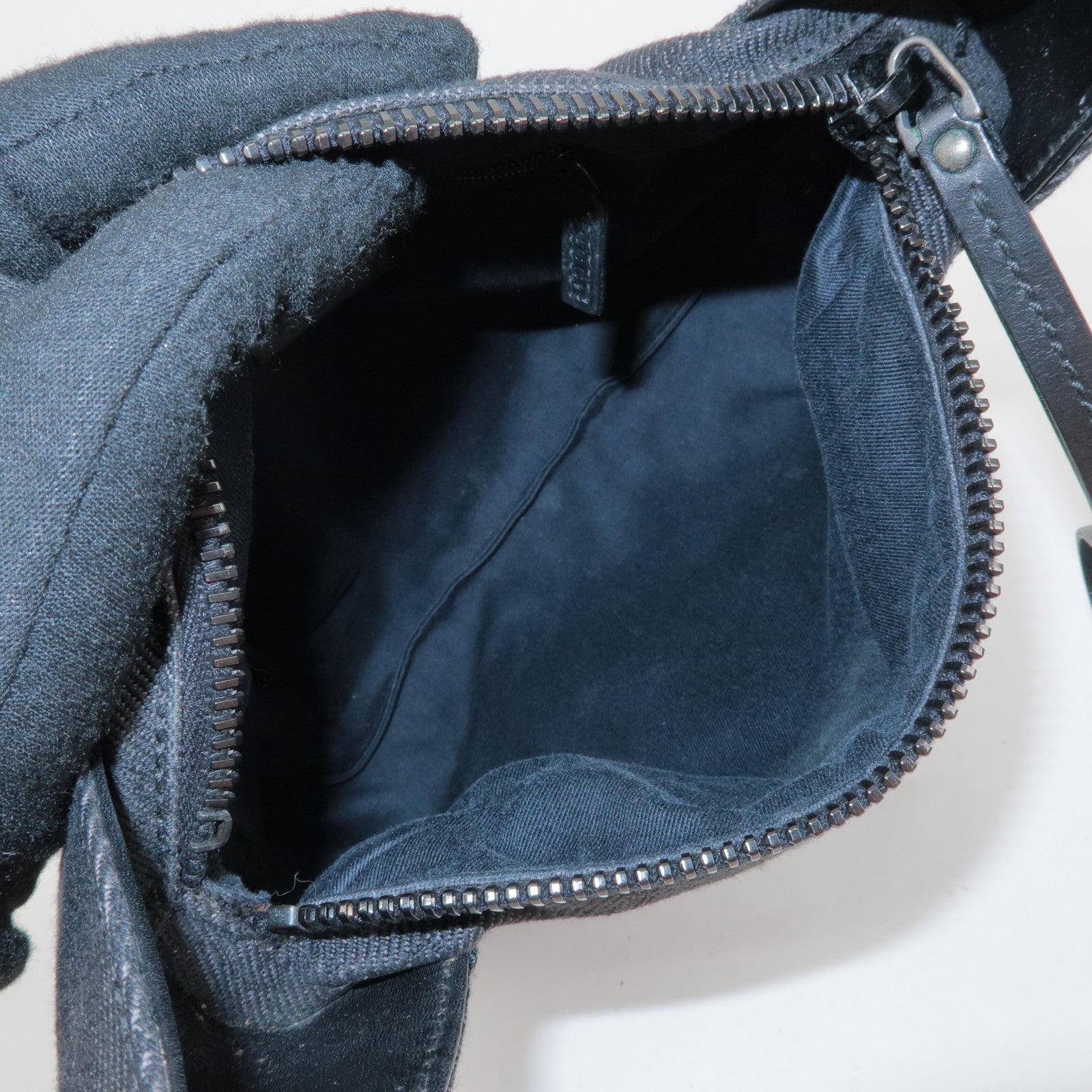 GUCCI GG Monogram Leather Shoulder Bag Hand Bag Black 101333