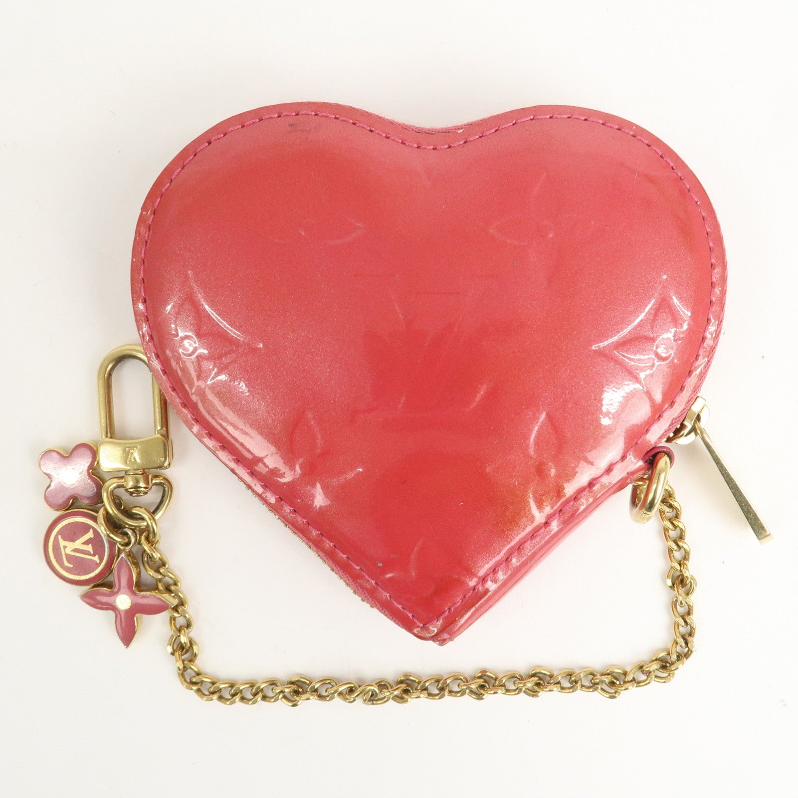 Louis Vuitton Monogram Vernis Porte Monnaie Coeur Coin Case M93562