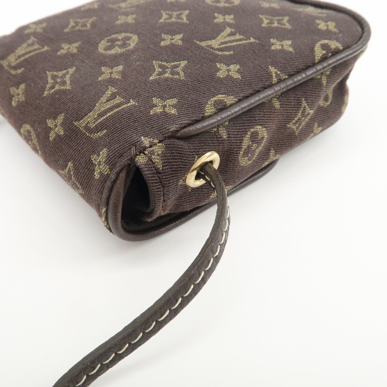 Louis Vuitton Monogram Mini Lin Pochette Cancun Ebene M95313