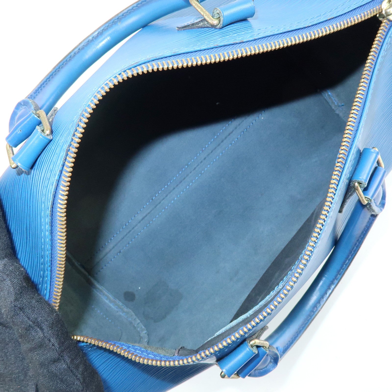 Louis Vuitton Epi Speedy 30 Hand Bag Boston Bag Blue M43005