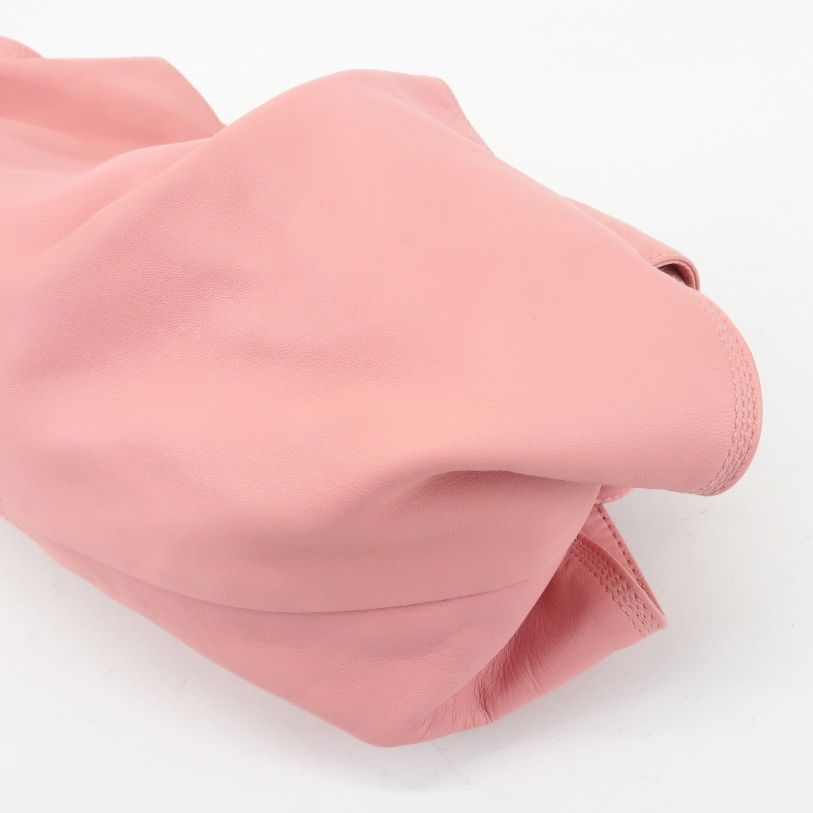 LOEWE Anagram Leather Nappa Aire Shoulder Hand Bag Pink Used