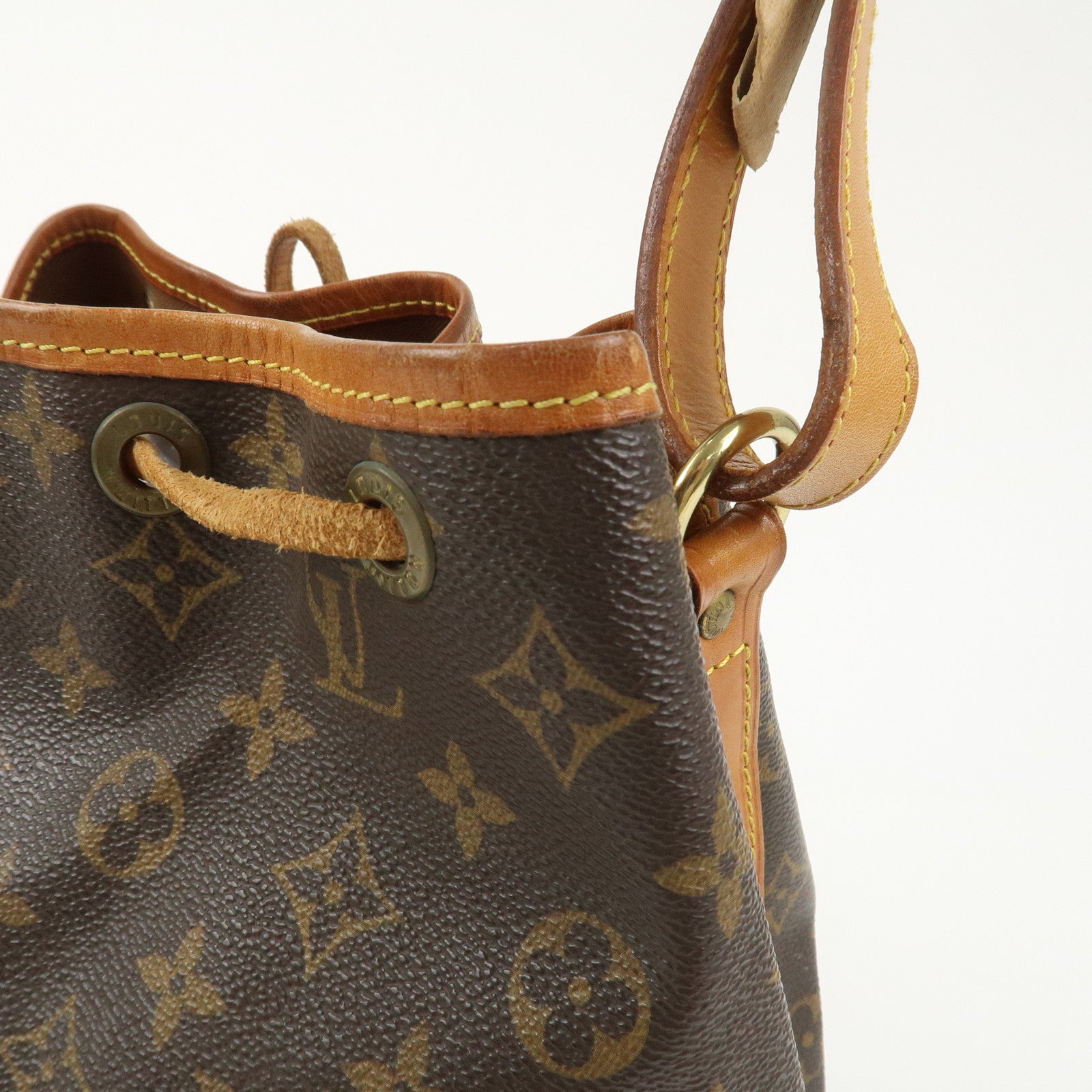Louis Vuitton Monogram Petit Noe Shoulder Bag Brown M42226