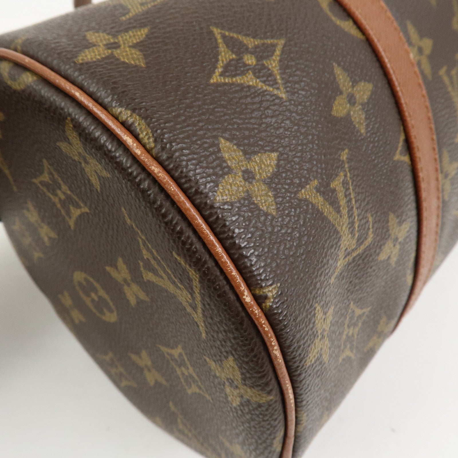 Louis Vuitton Monogram Papillon 30 Hand Bag Brown M51365