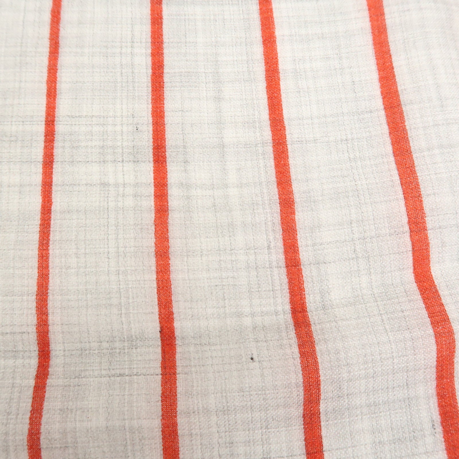 HERMES Rectangle Scarf Maillon et Chテェne Cashmere 100% Gray Red