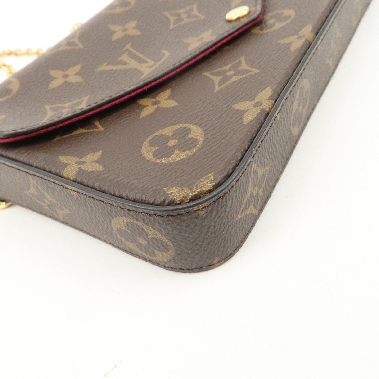 Louis Vuitton Monogram Pochette Felicie Shoulder Bag Brown M61276