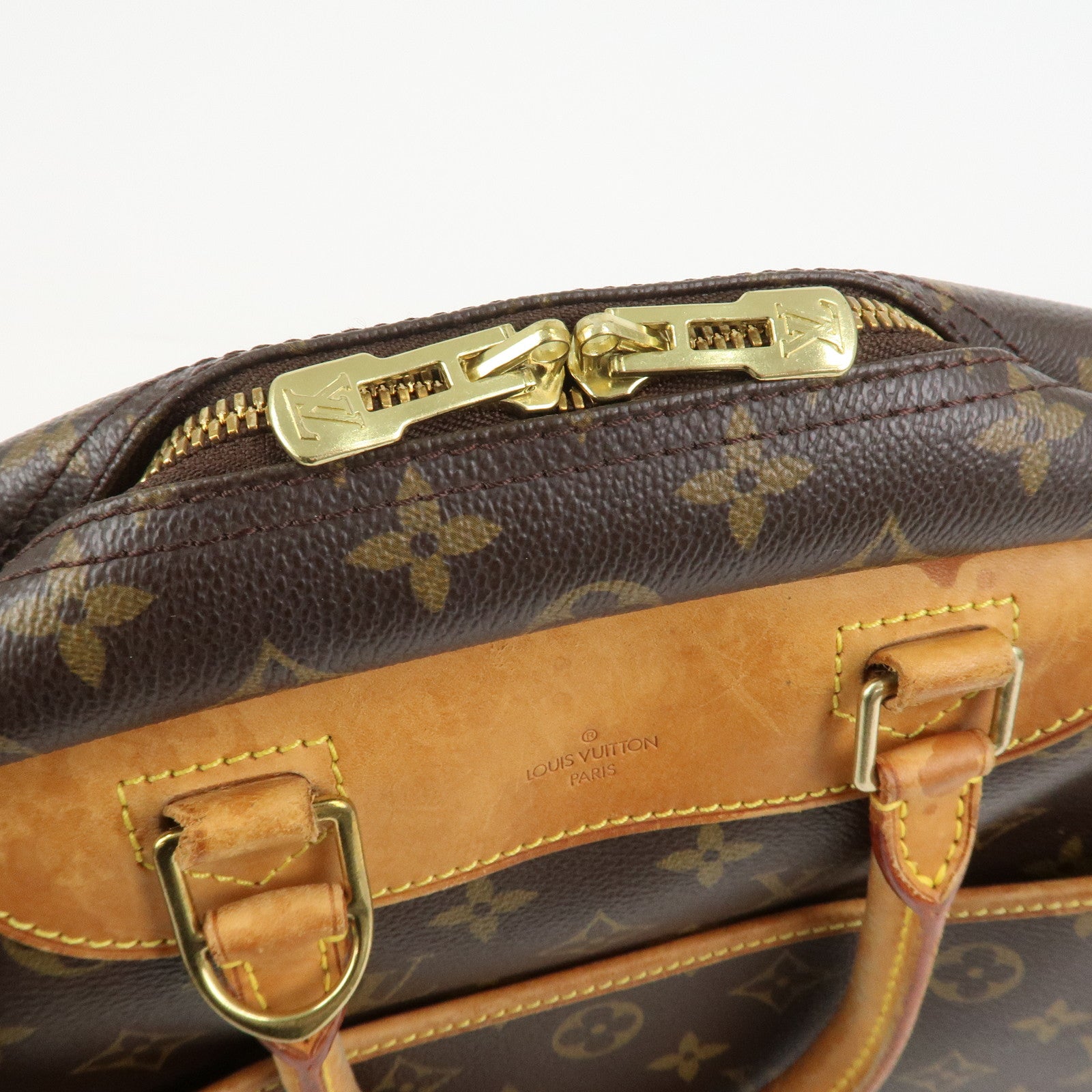 Louis Vuitton Monogram Canvas Deauville Hand Bag Brown M47270