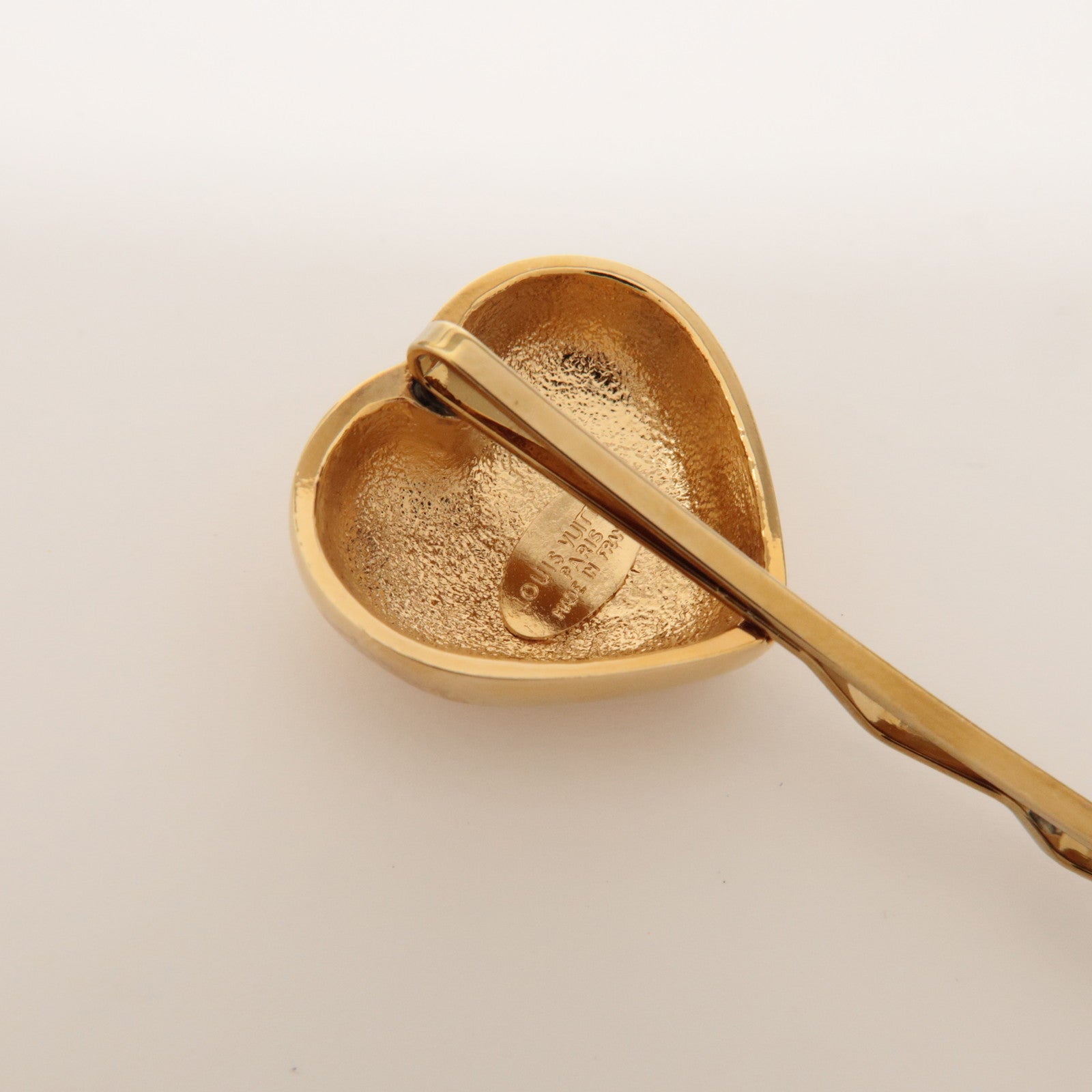 Louis Vuitton Set of 3 Plastic Metal Hair Pin Red Yellow M92349