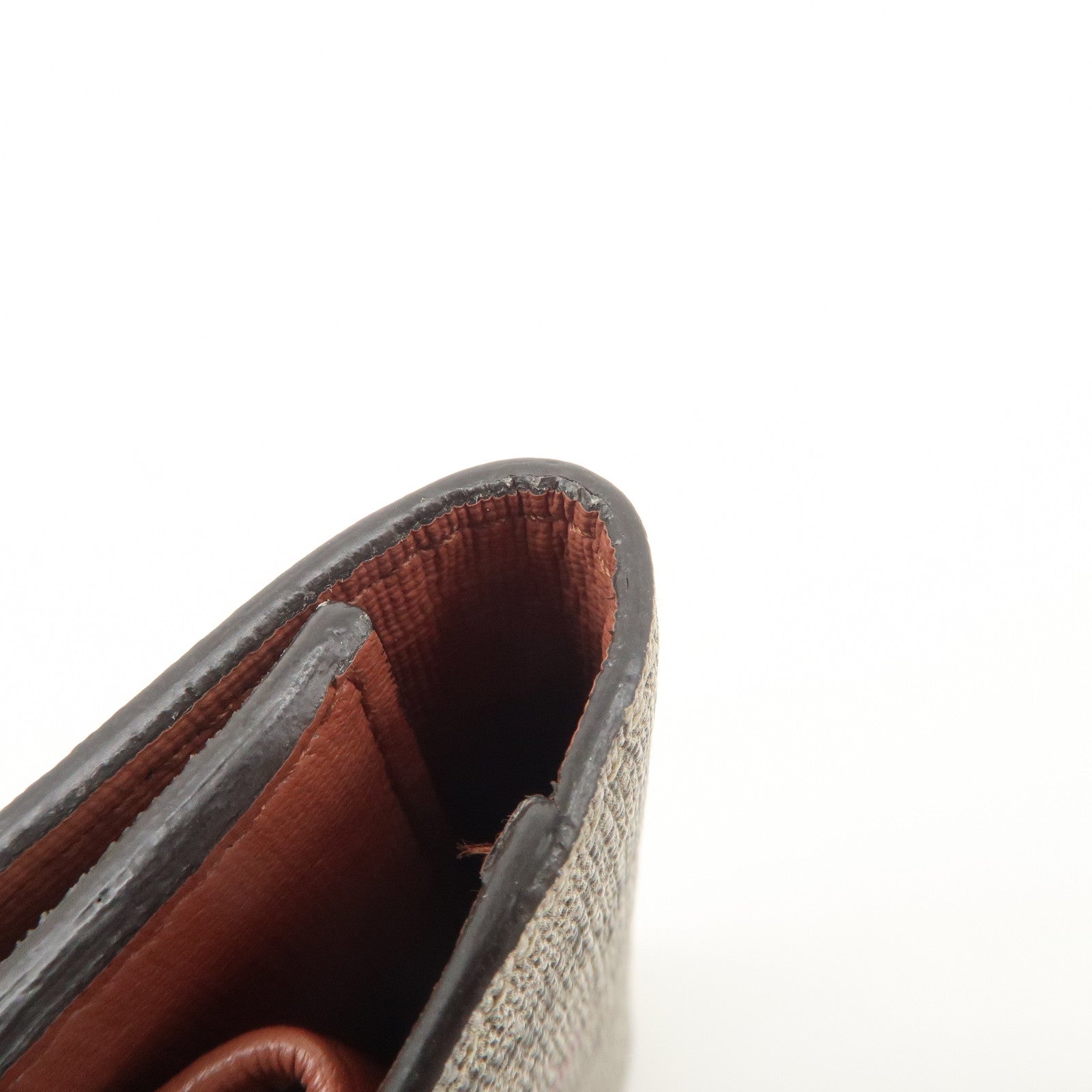 GUCCI Interlocking G GG Supreme Star Tri-Fold Compact Wallet 212106 Used