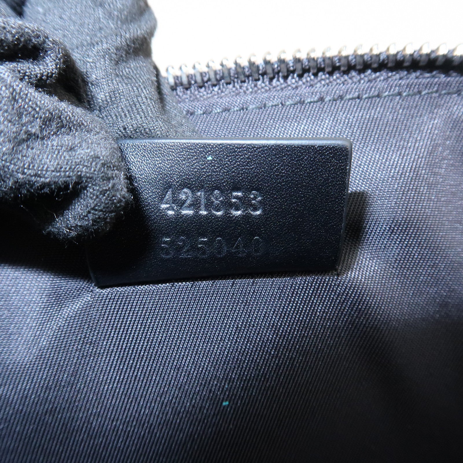 GUCCI Logo Leather XL Clutch Bag Black 421853