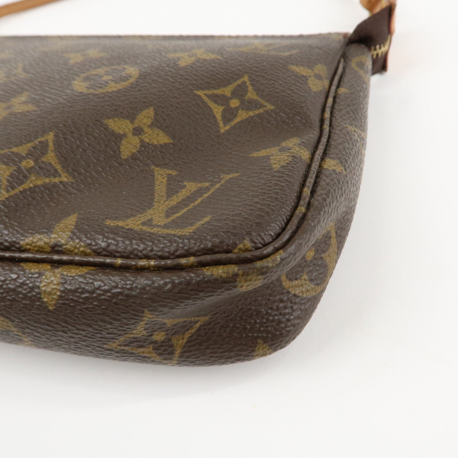 Louis Vuitton Monogram Pochette Accessoires Hand Bag M51980 Used