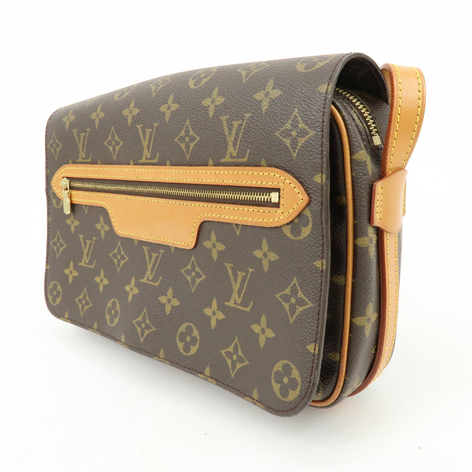 Louis Vuitton Monogram Saint Germain 28 Shoulder Bag Brown M51207