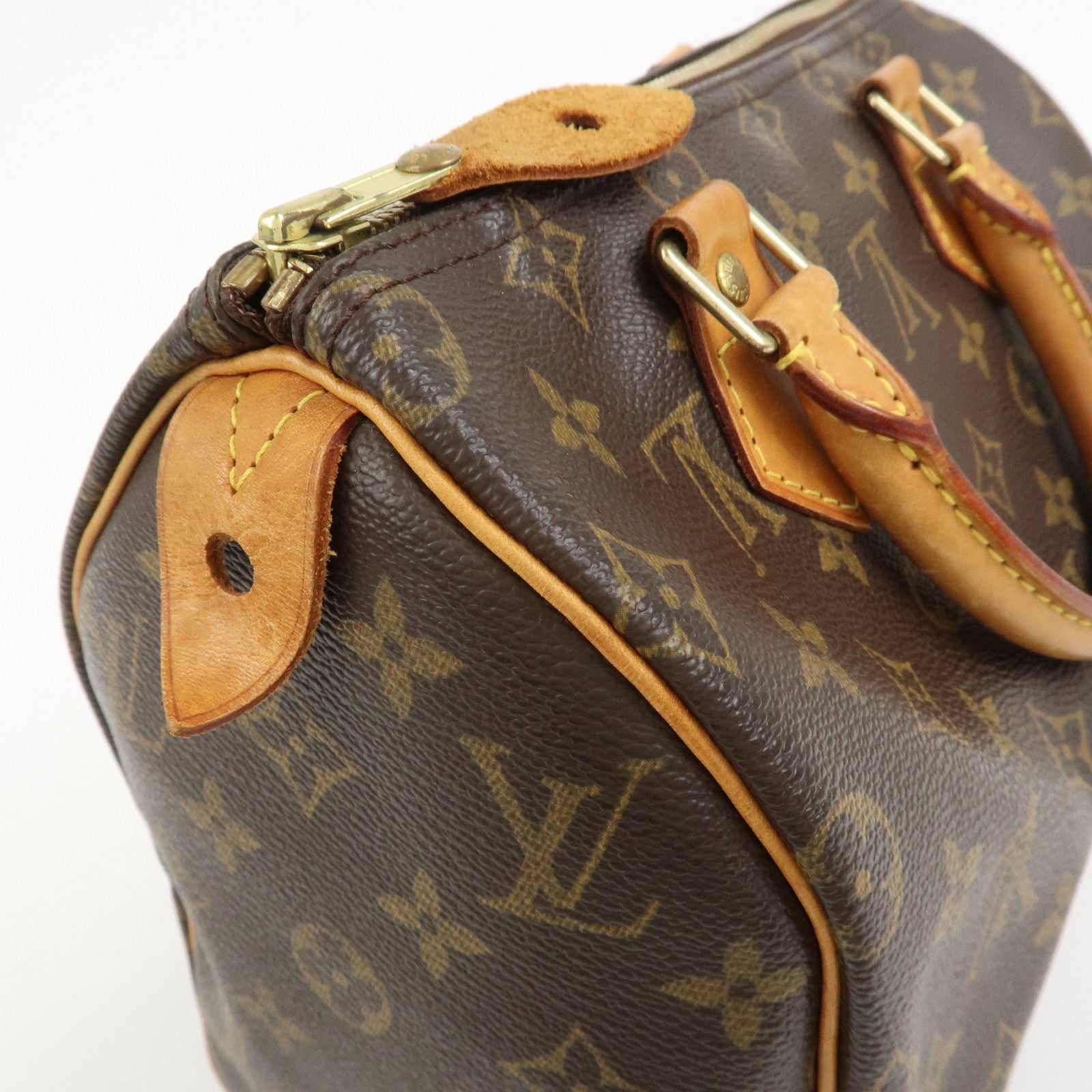 Louis Vuitton Monogram Speedy 25 Boston Bag Hand Bag Brown M41528