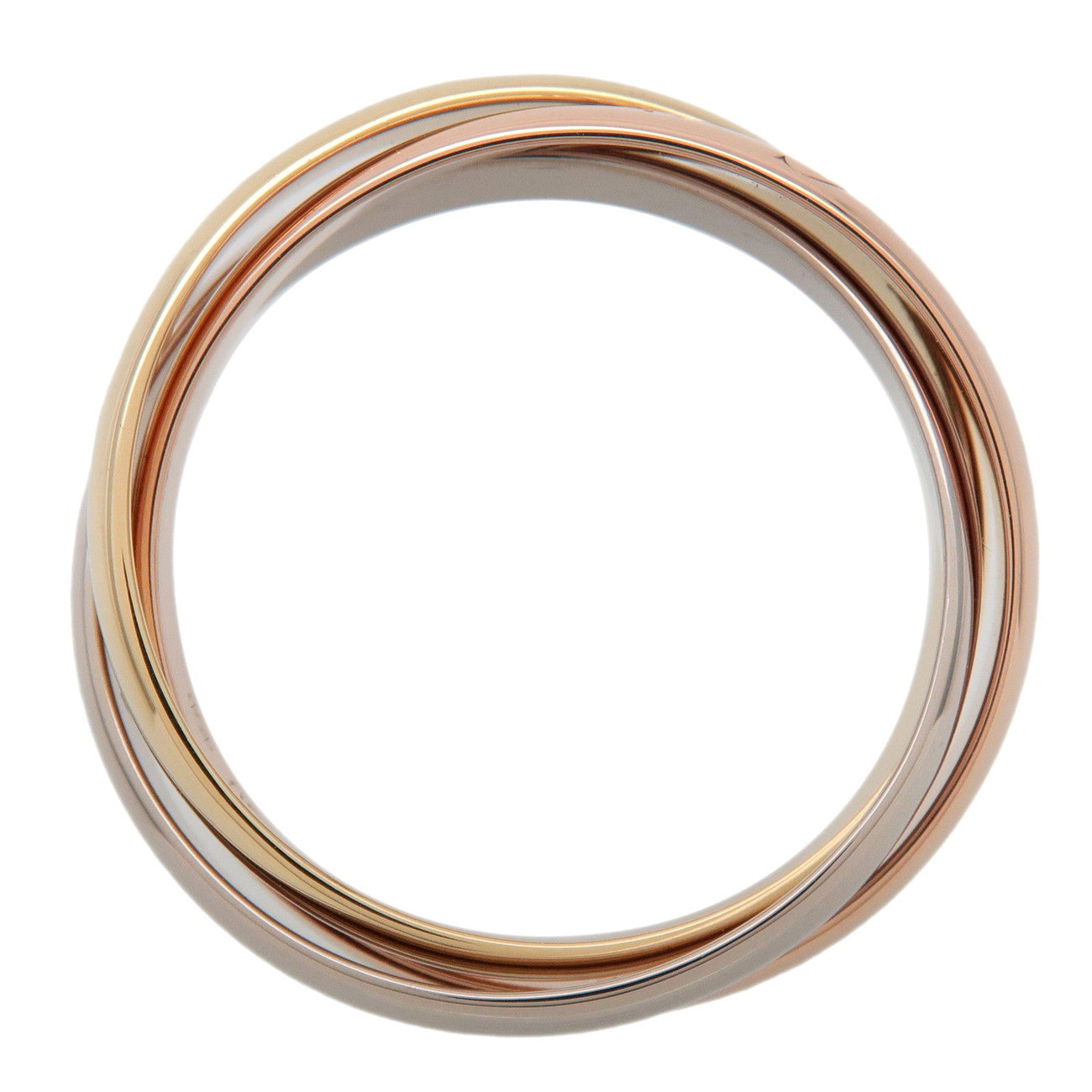 Cartier Trinity Ring SM K18 750YG/WG/PG #53 US6.5 EU53 HK14.5