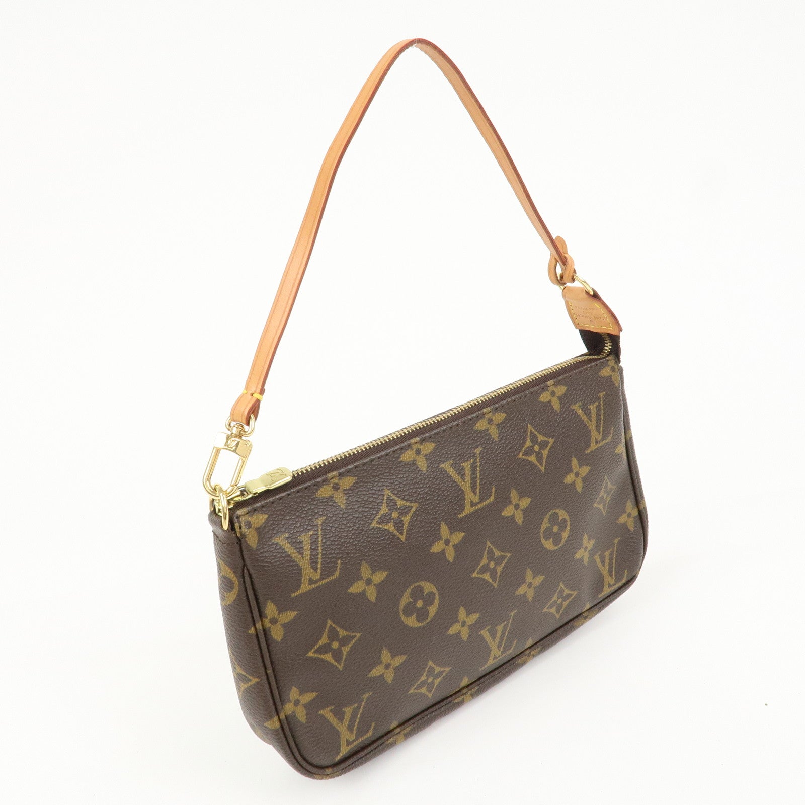 Louis Vuitton Monogram Pochette Accessoires Hand Bag Brown M51980